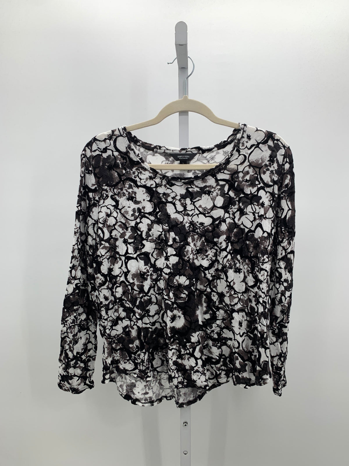 Vera Wang Size Large Misses Long Sleeve Shirt