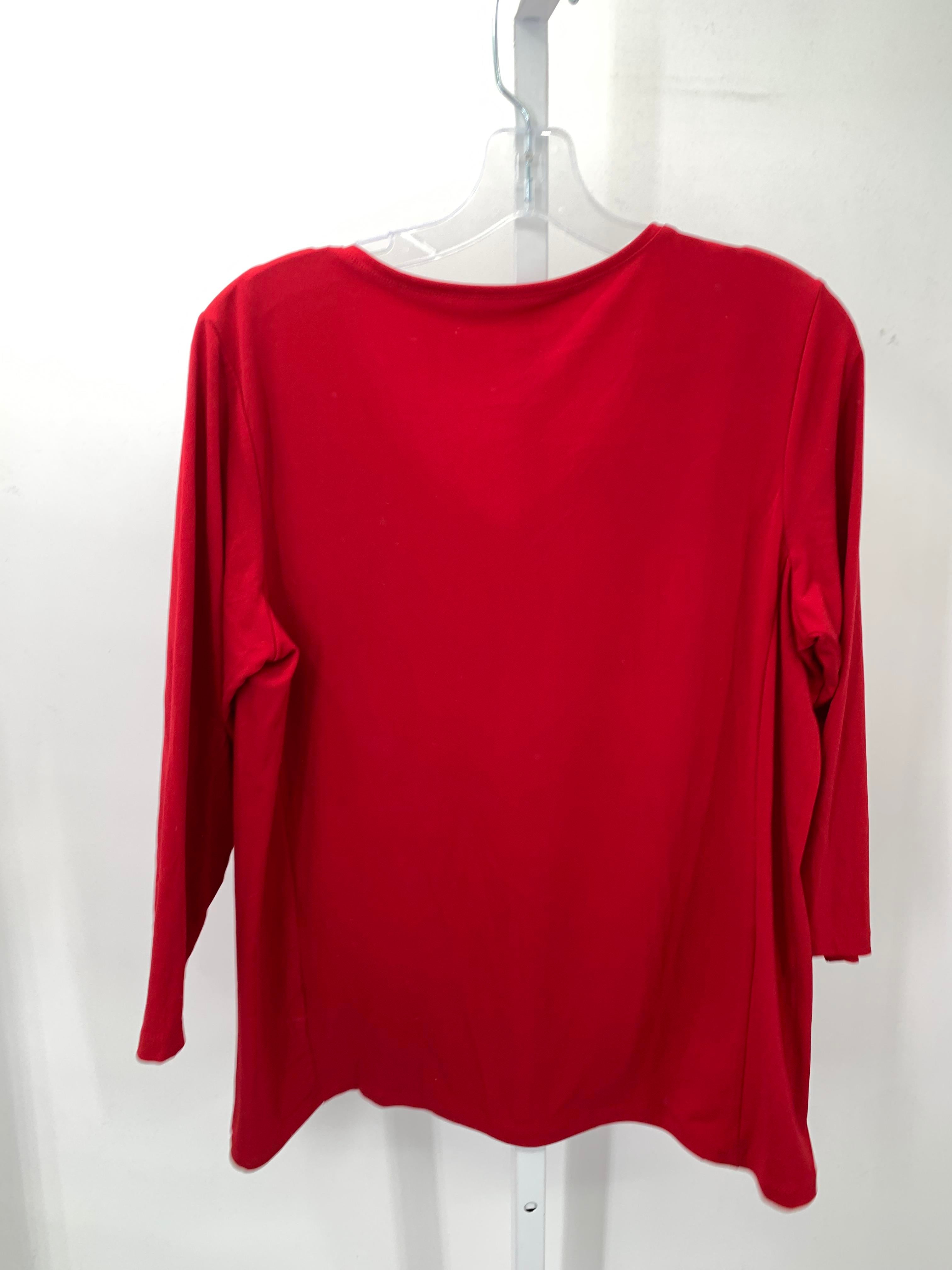 Susan Graver Size Medium Misses 3/4 Sleeve Shirt