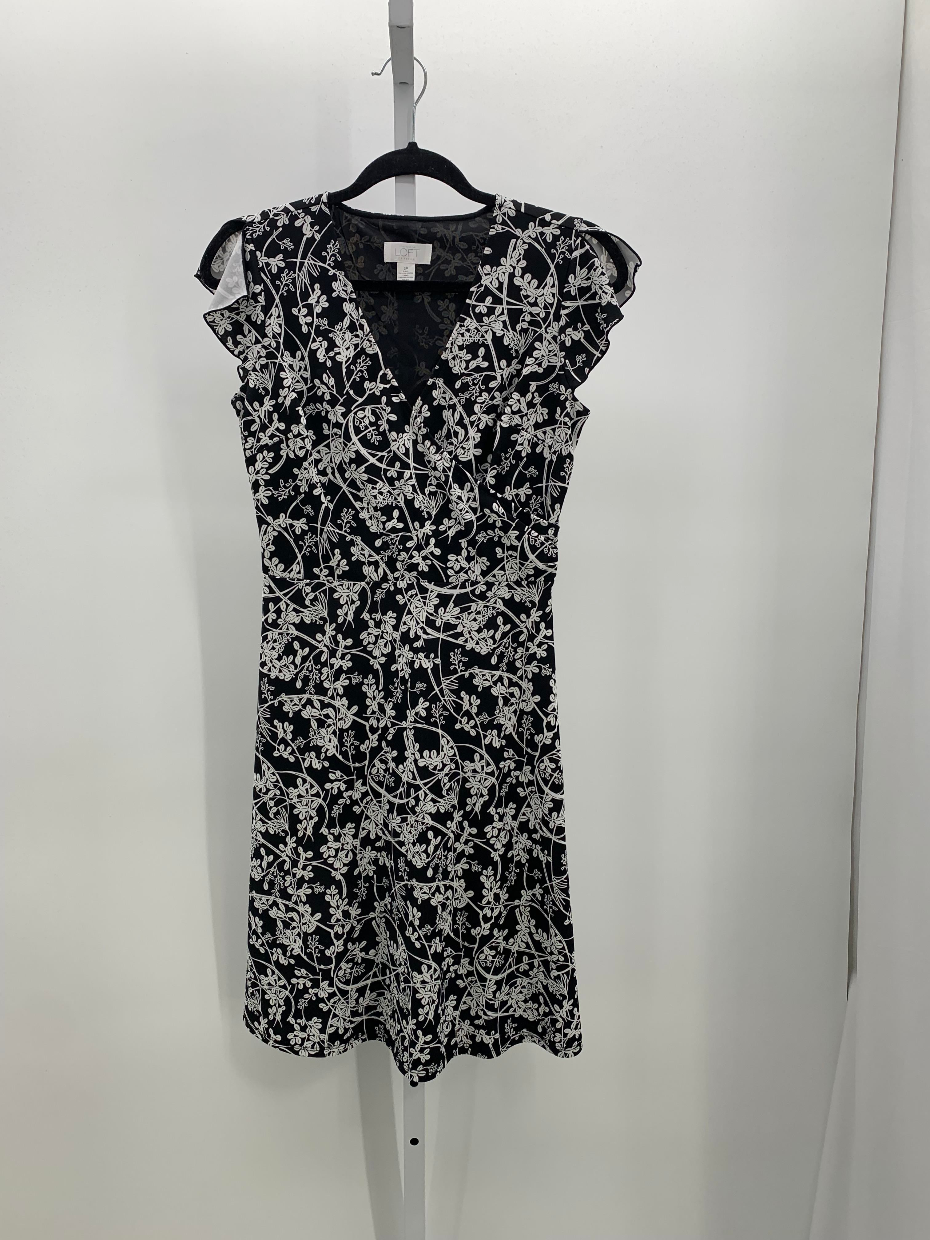 Loft Size 2 Petite Petite Short Sleeve Dress