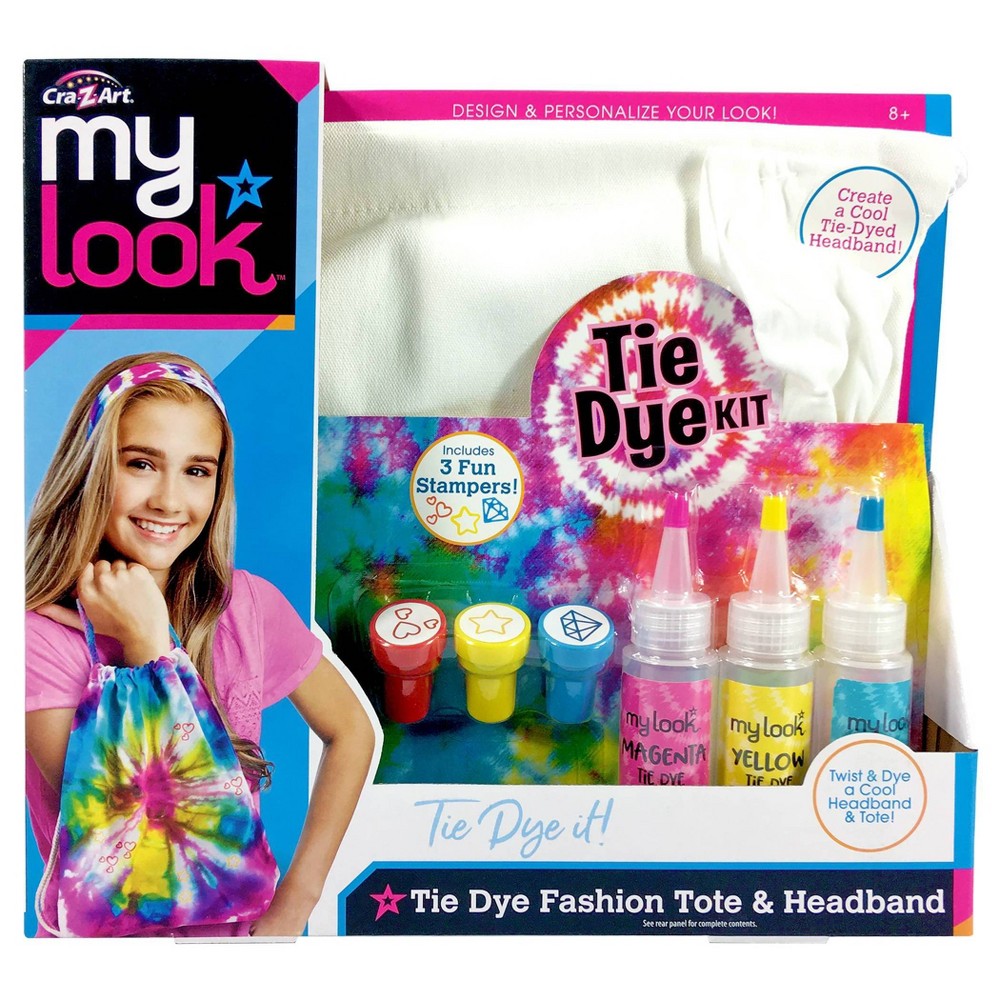 Cra-Z-Art My Look Tie Dye Kit Fashion Tote & Headband - Just Add Water! -