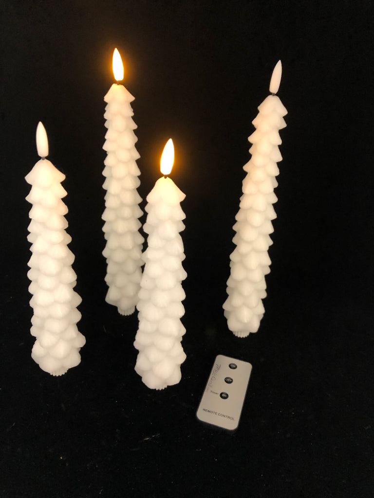 4 TREE LIGHTS - BATTERY OPERATED W/REMOTE.