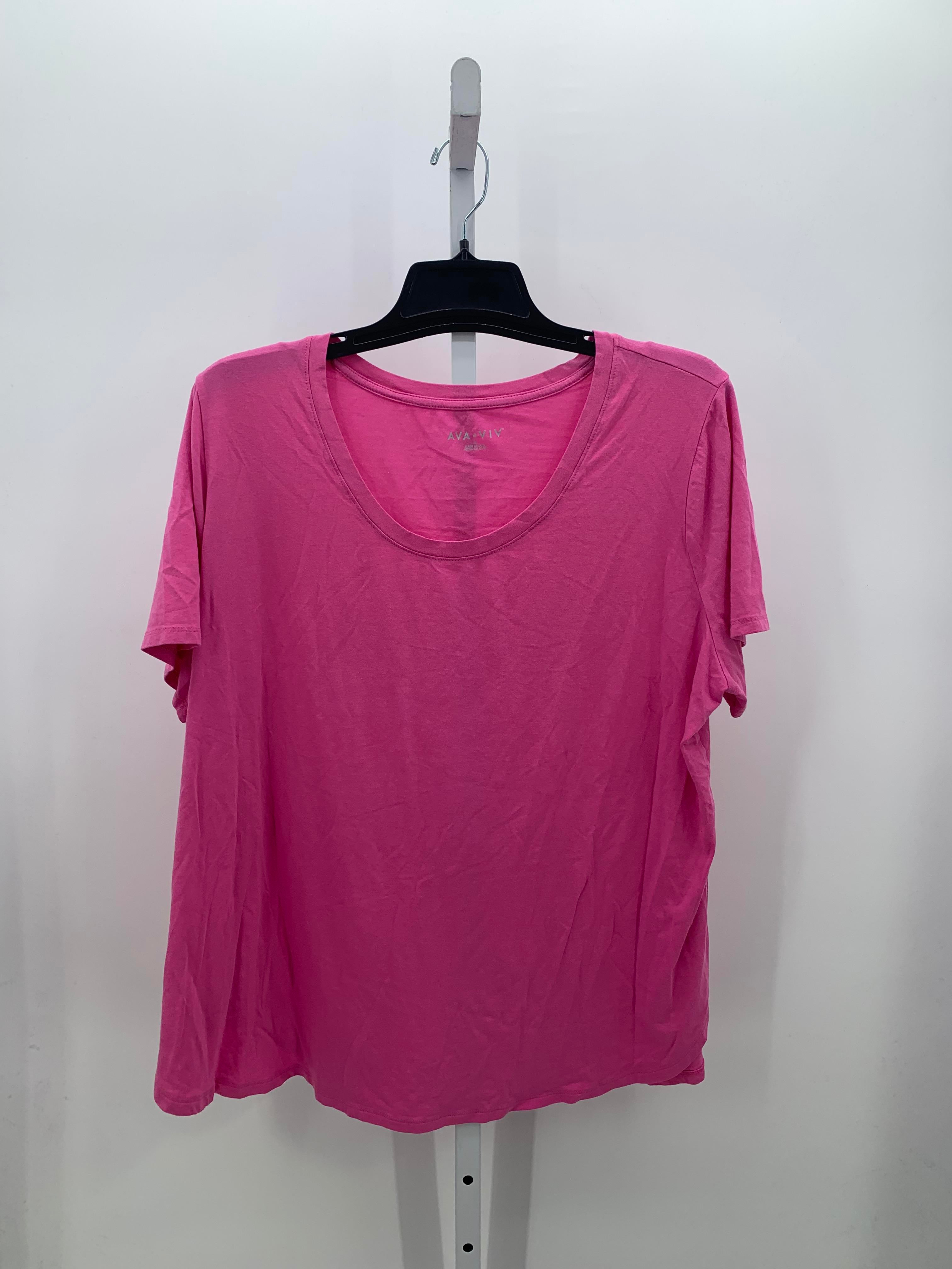 Ava & Viv Size 2X Womens Short Sleeve Shirt