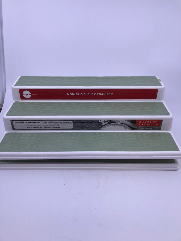 2 NON SKID SHELF ORGANIZER.