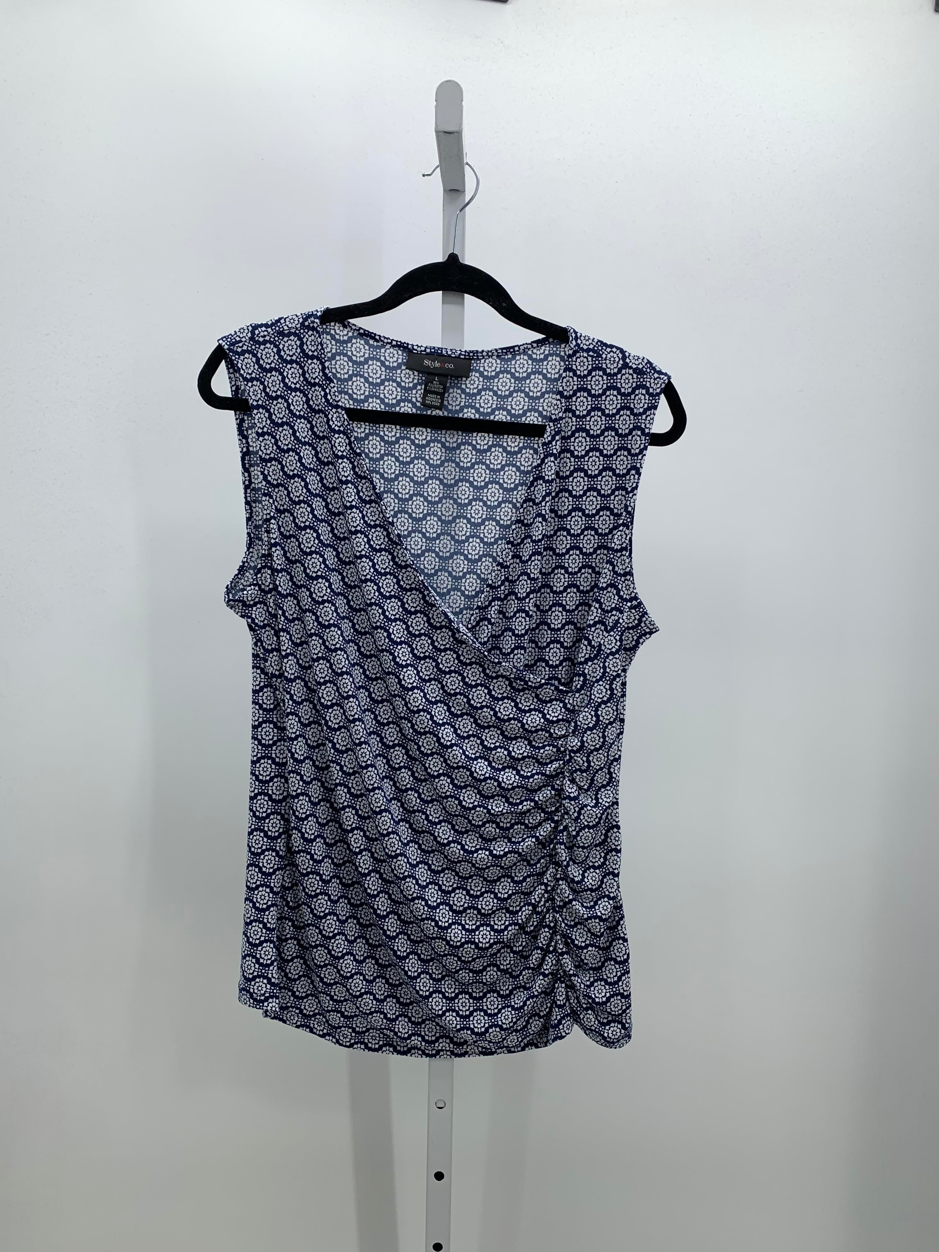 Style & Co. Size Large Misses Sleeveless Shirt