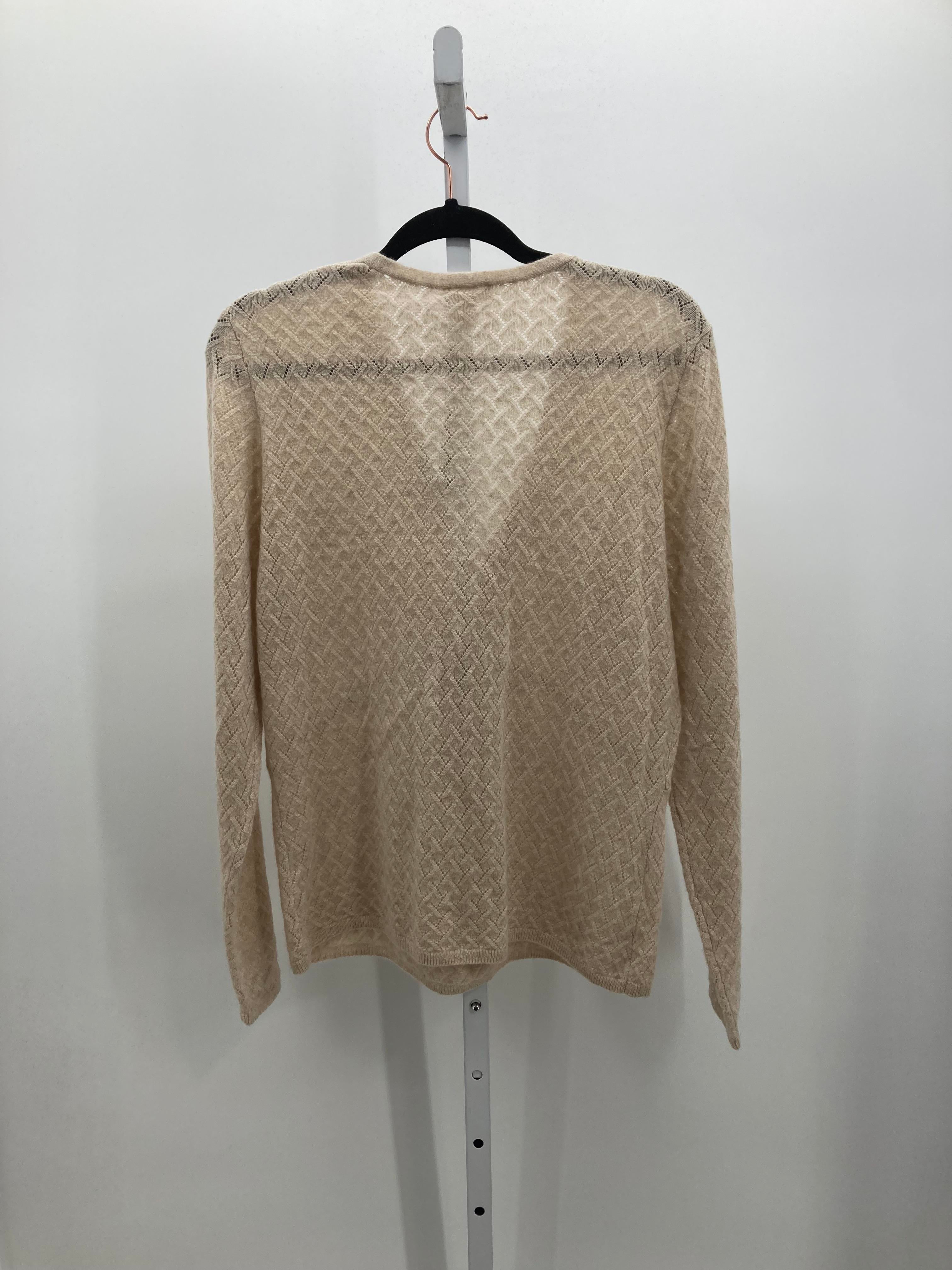 Garnet Hill Size Large Misses Long Slv Sweater