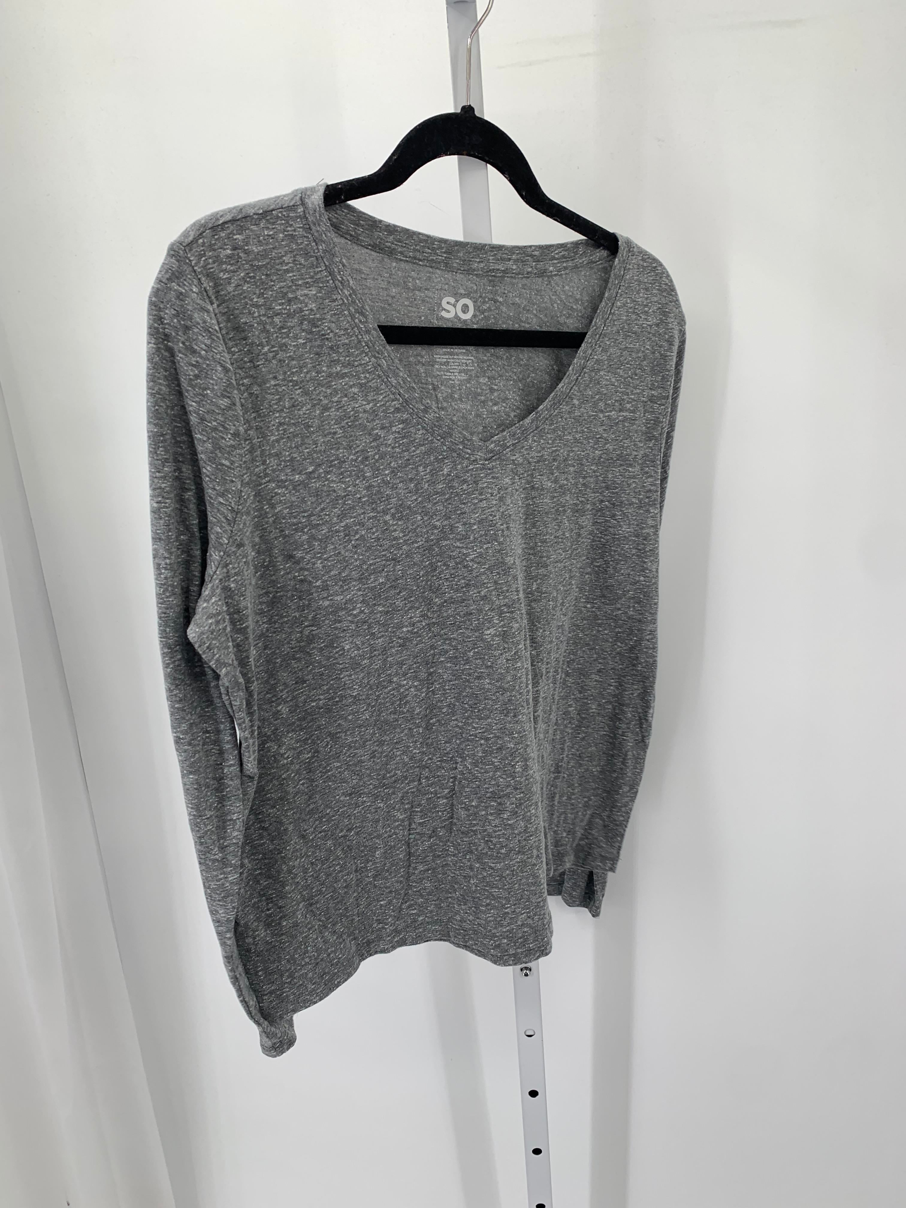SO Size Extra Large Juniors Long Sleeve Shirt
