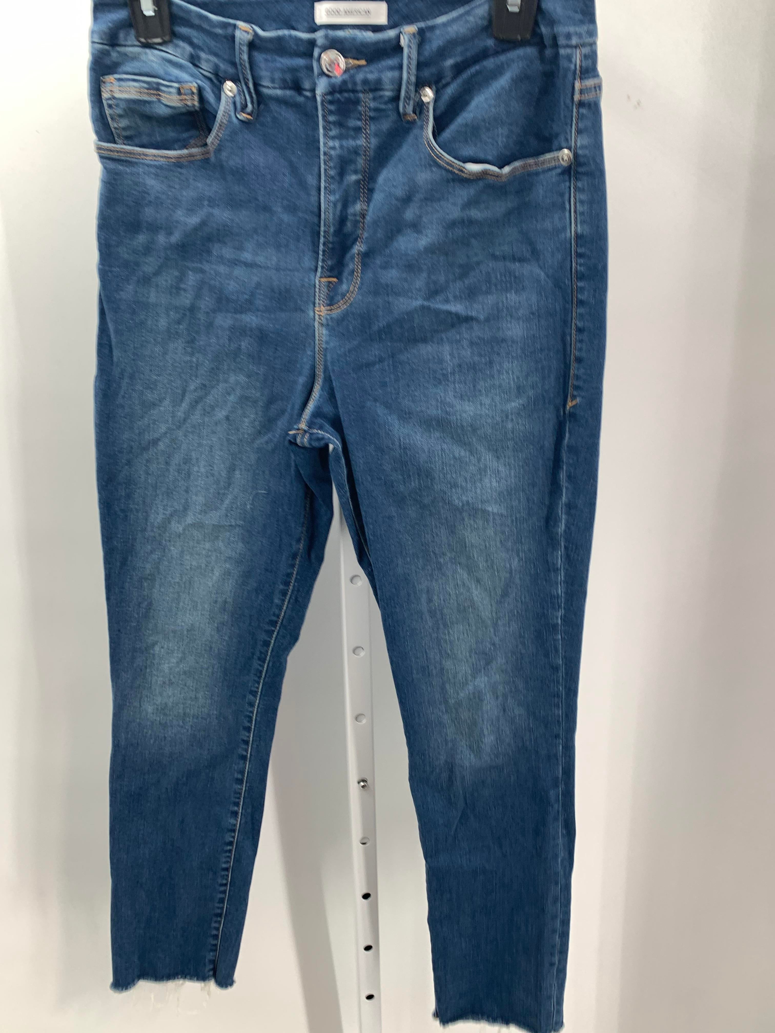 Good American Size 8 Misses Cropped Jeans