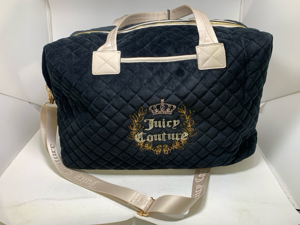 Wordplay Overnight Velour Quilted Duffle Bag Juicy Couture- NWT