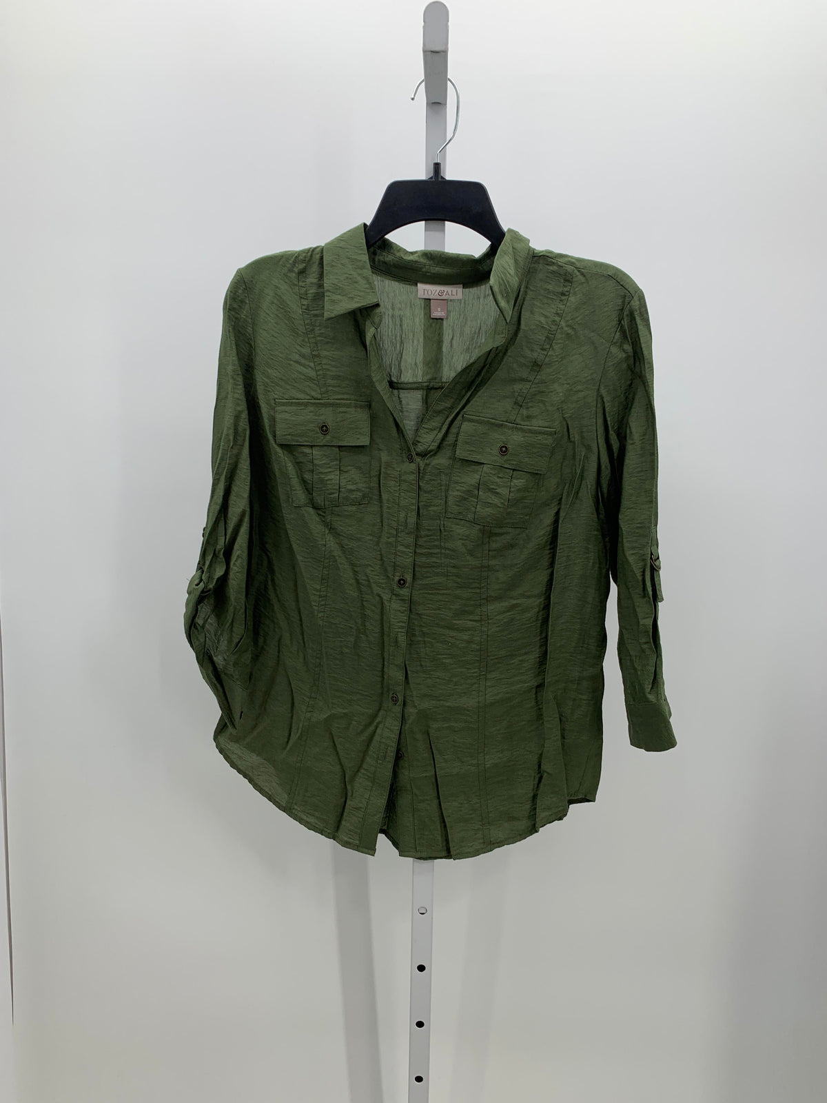 Roz & Ali Size Small Misses 3/4 Sleeve Shirt