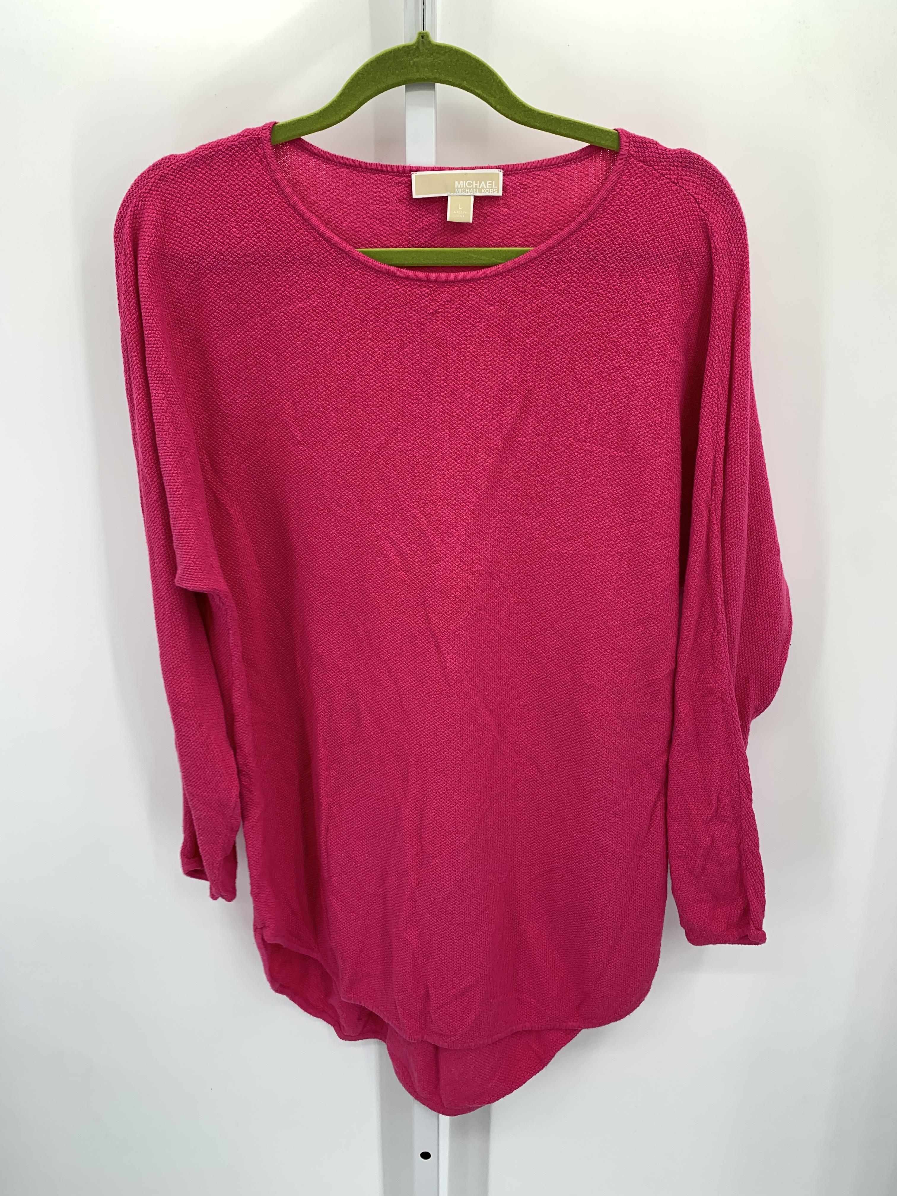 Michael Kors Size Large Misses Long Slv Sweater