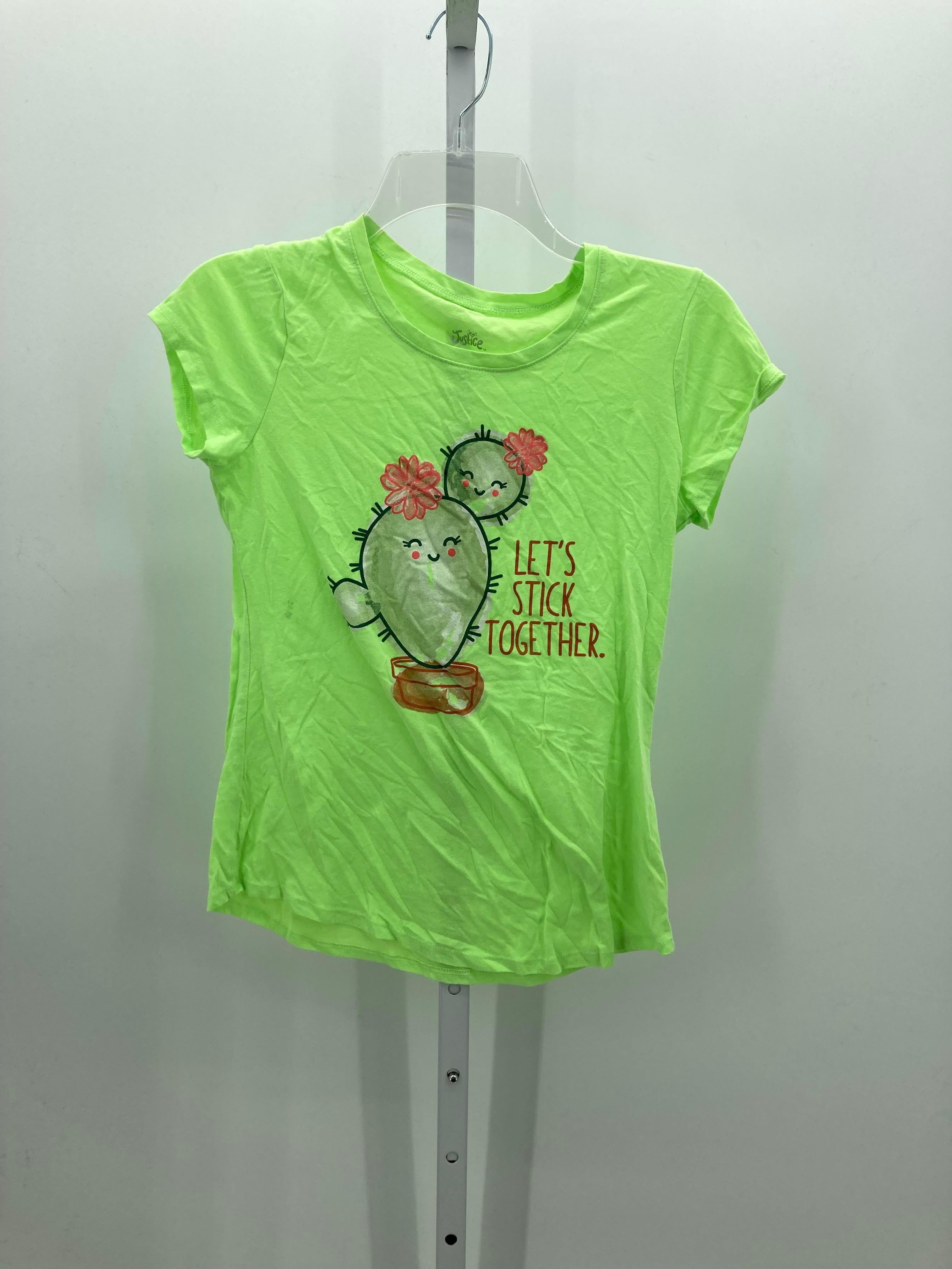 Justice Size 14-16 Girls Short Sleeve Shirt