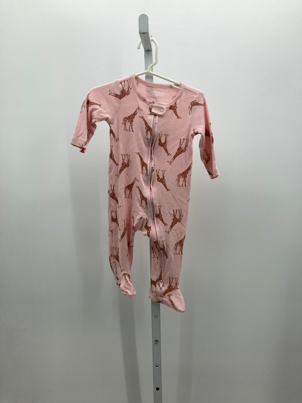 Carters Size 6-9 Months Girls Long Slv. Romper
