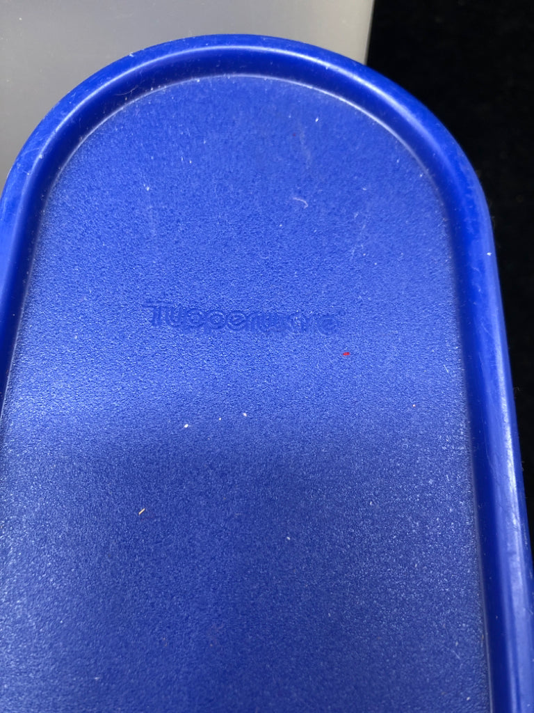 2pc BLUE TUPPERWARE.