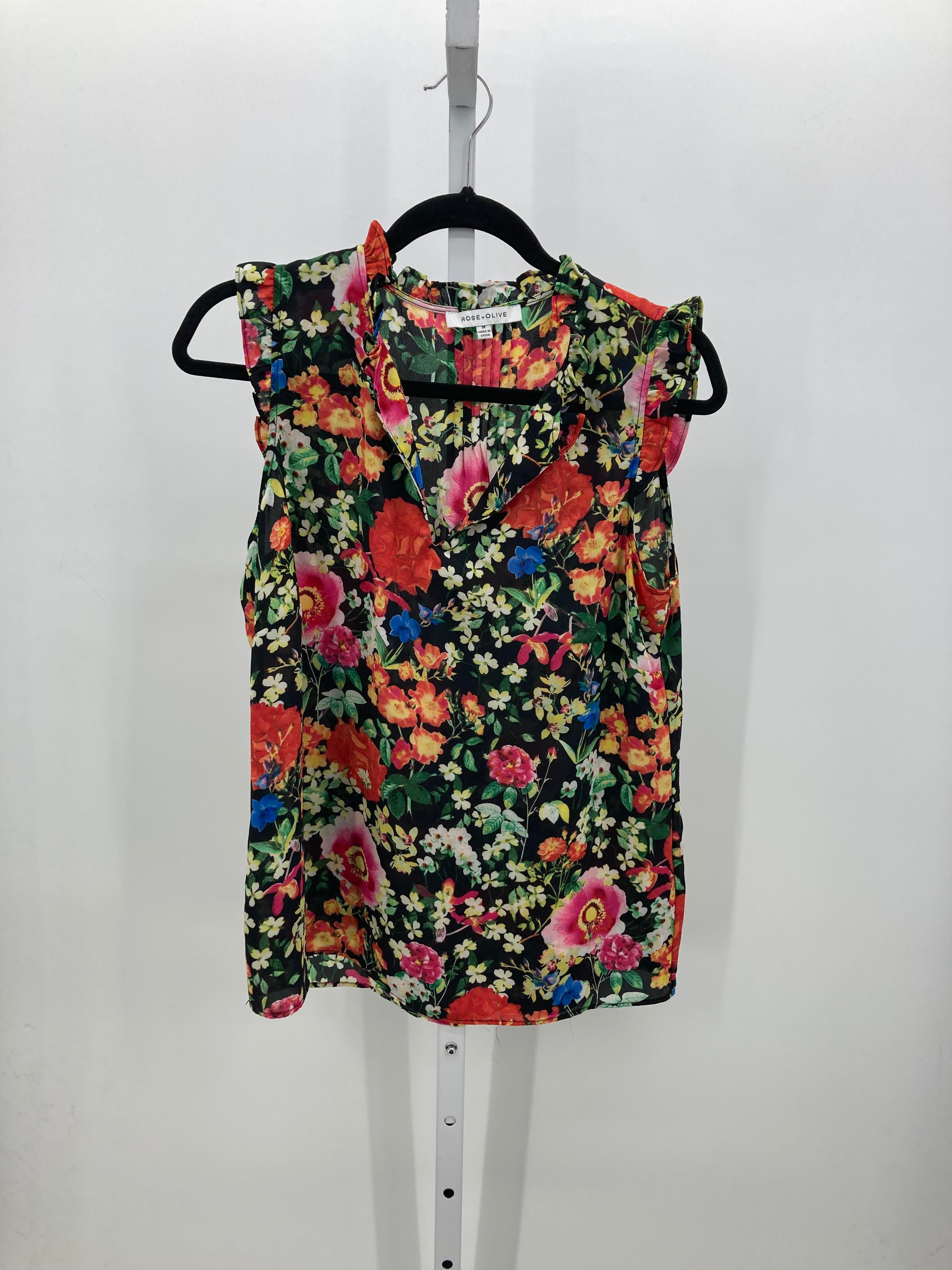Rose & Olive Size Medium Misses Sleeveless Shirt