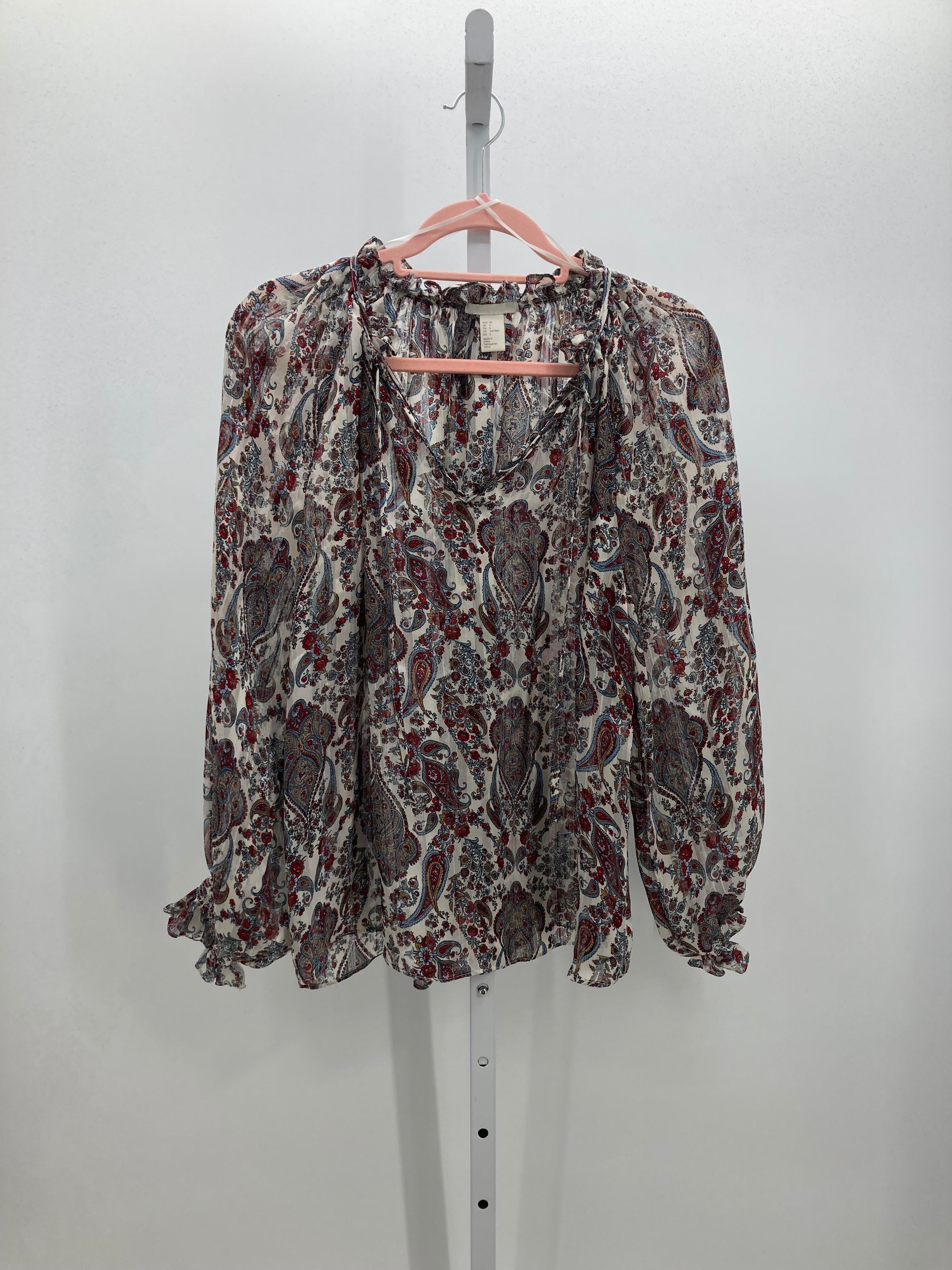 H&M Size 6 Misses Long Sleeve Shirt