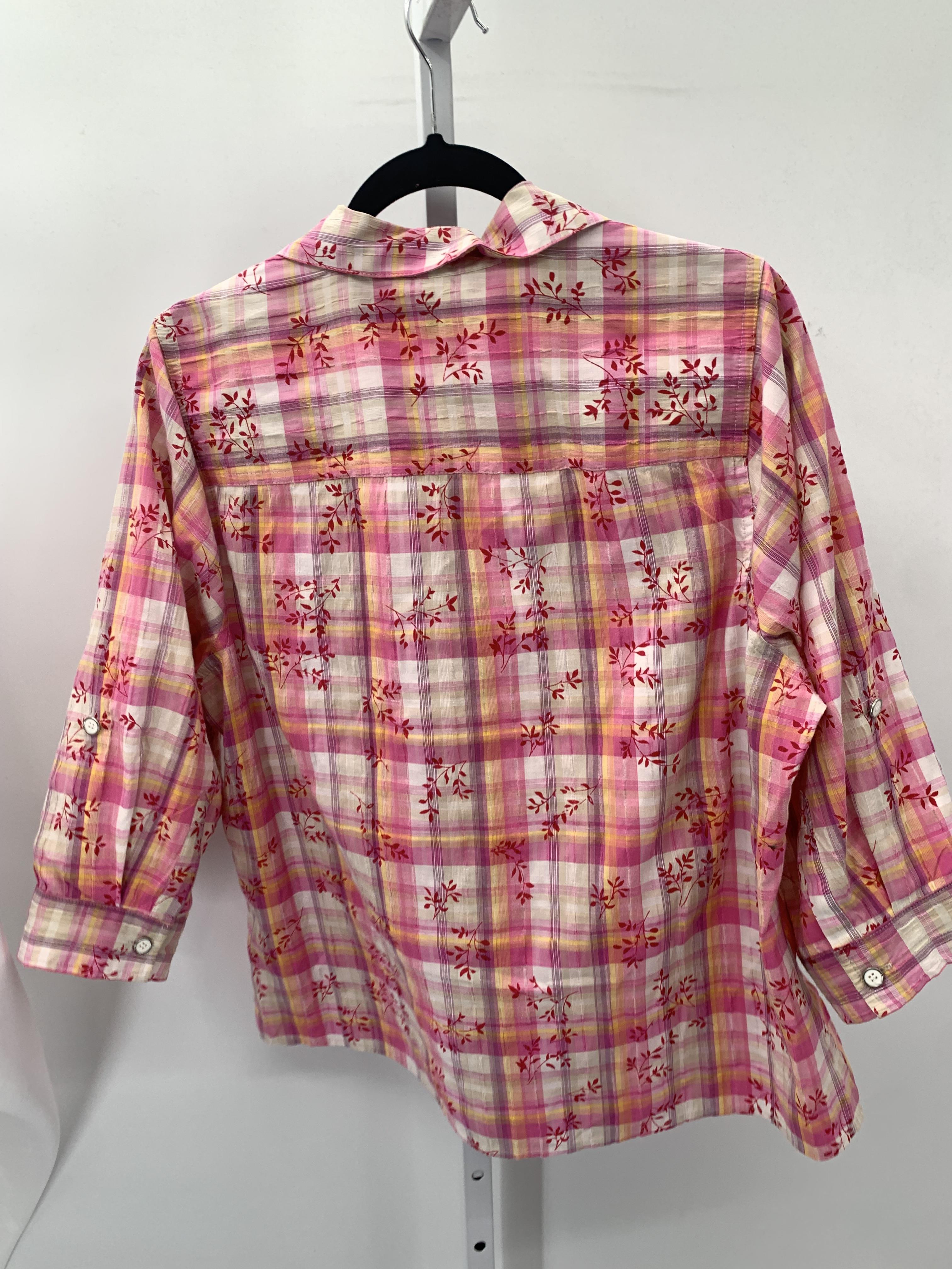 CJ Banks Size 1X Womens 3/4 Sleeve Shirt