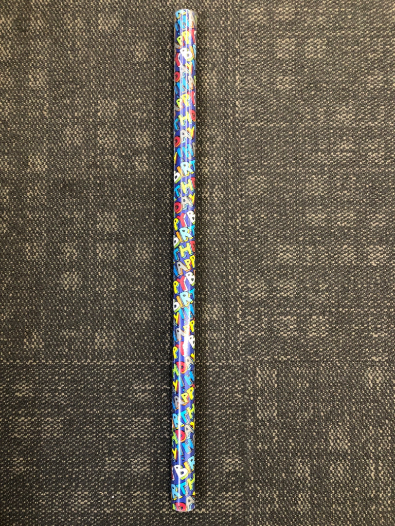 NEW HAPPY BIRTHDAY WRAPPING PAPER ROLL.