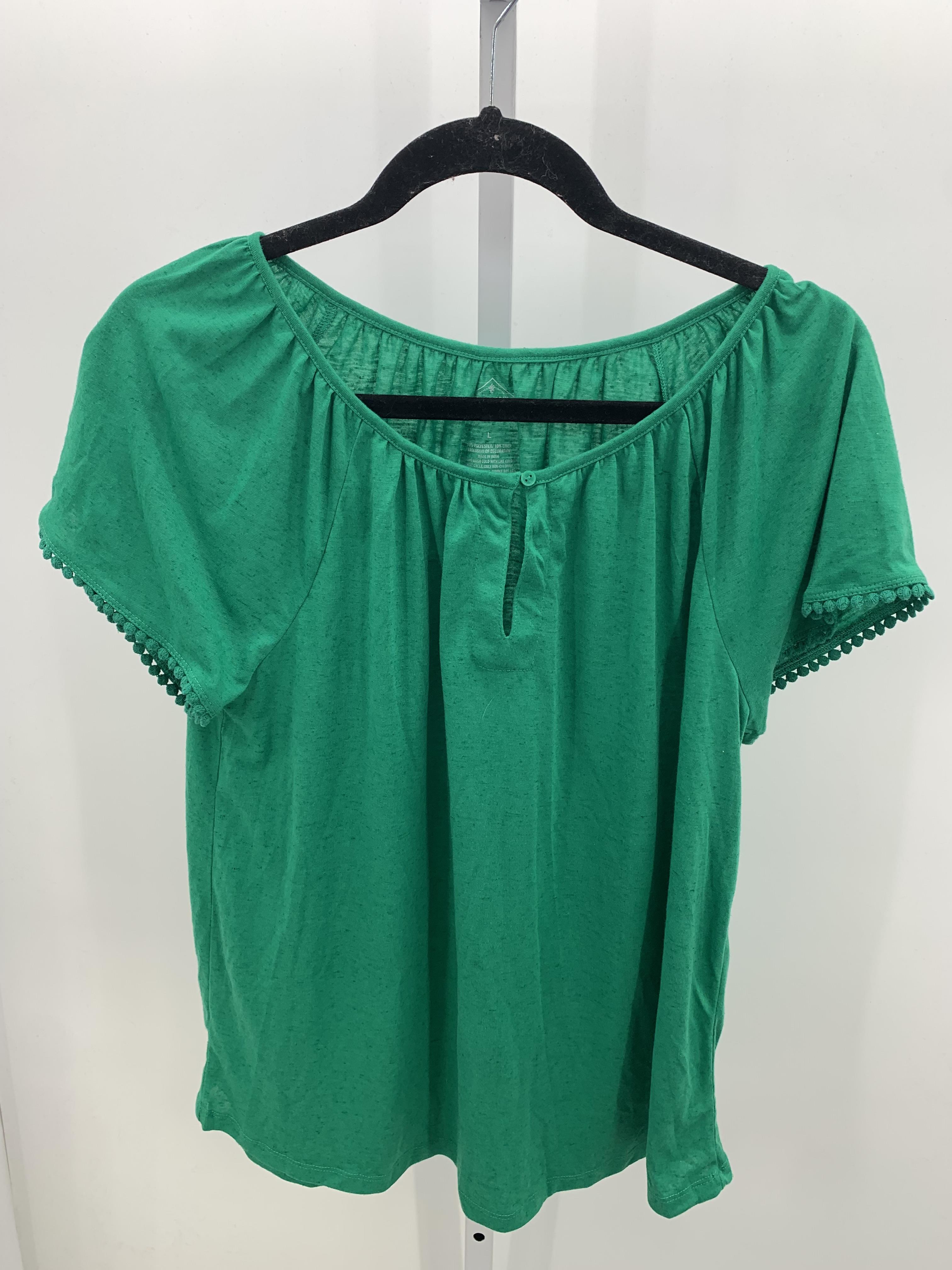 St. Johns Bay Size Large Misses Short Sleeve Shirt
