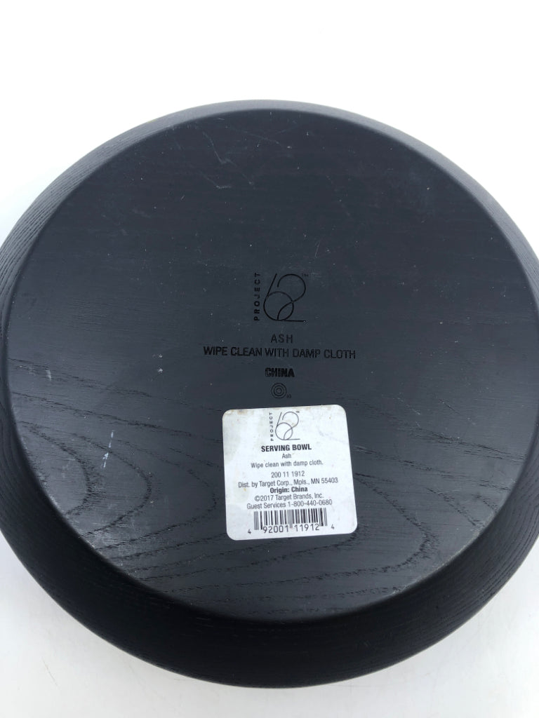 BLACK WOOD BOWL.