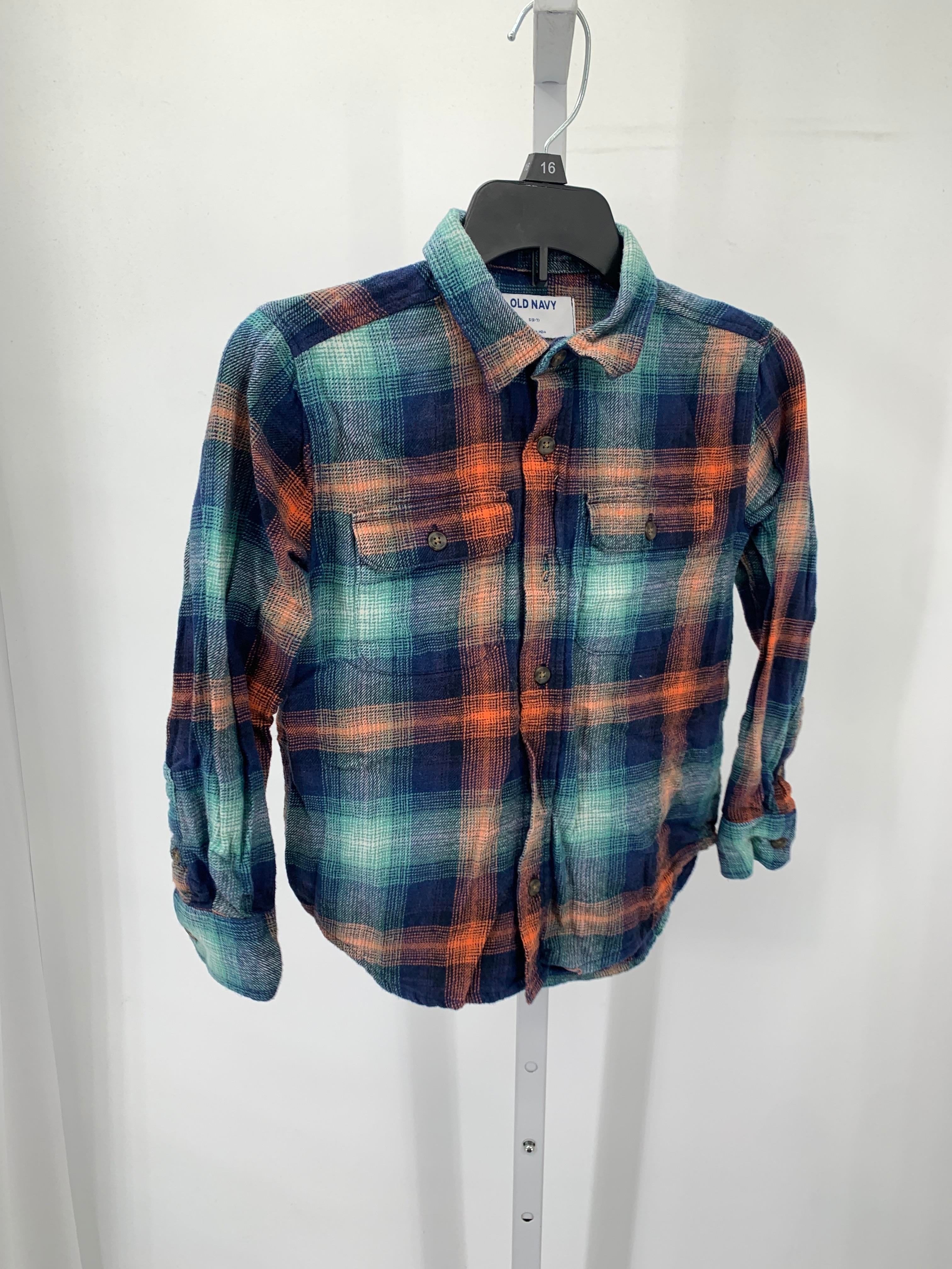 ORANGE PLAID BTN DOWN
