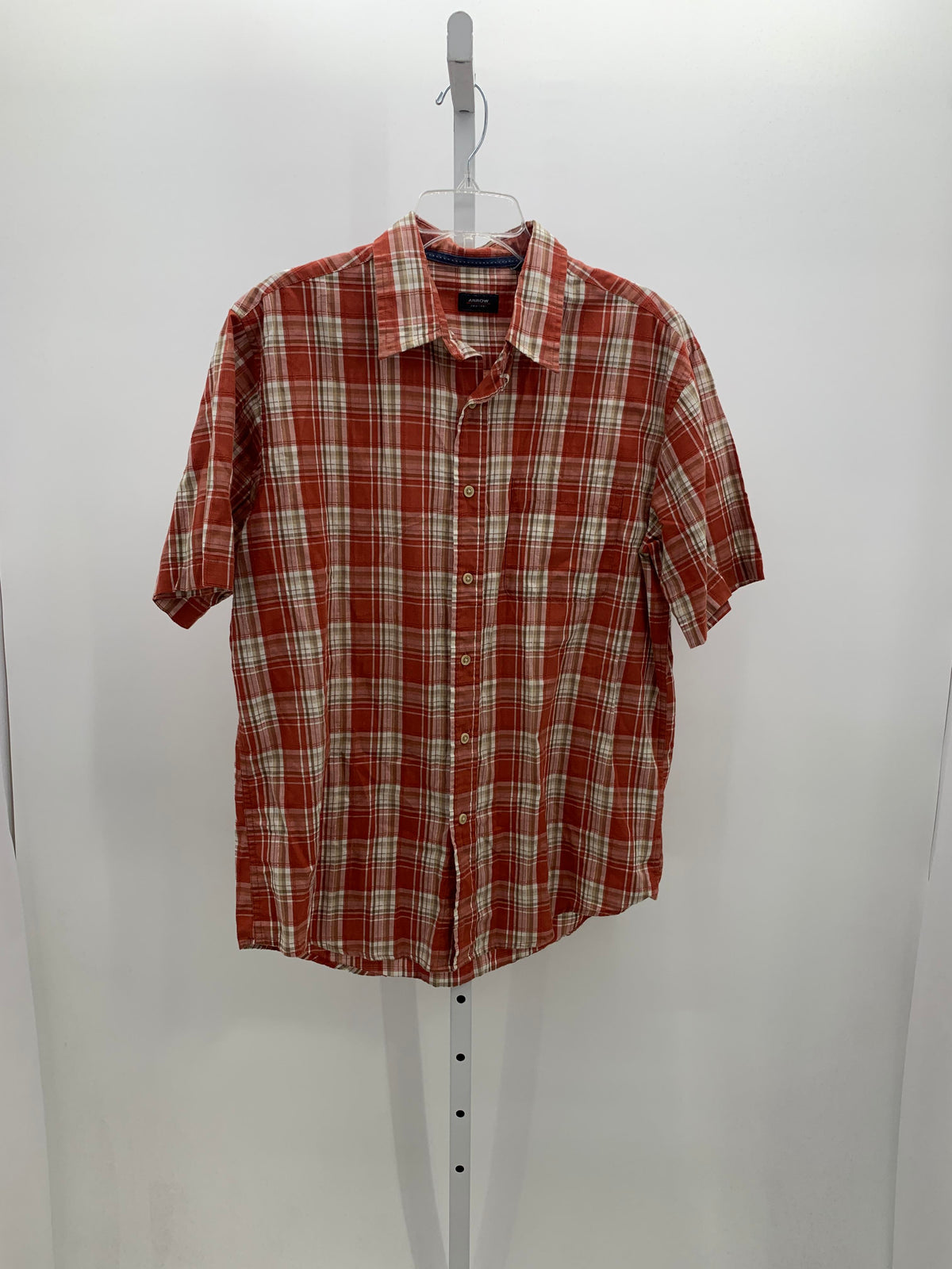 PLAID BTN DOWN