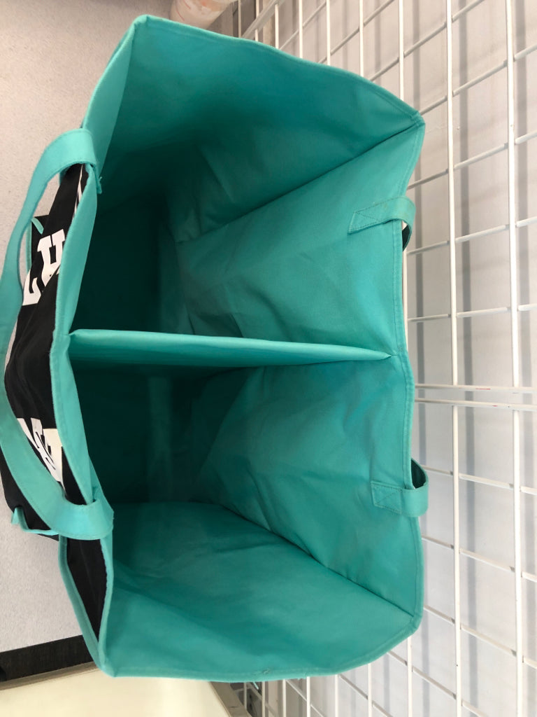 LIGHT/DARK CANVAS LAUNDRY BAG.