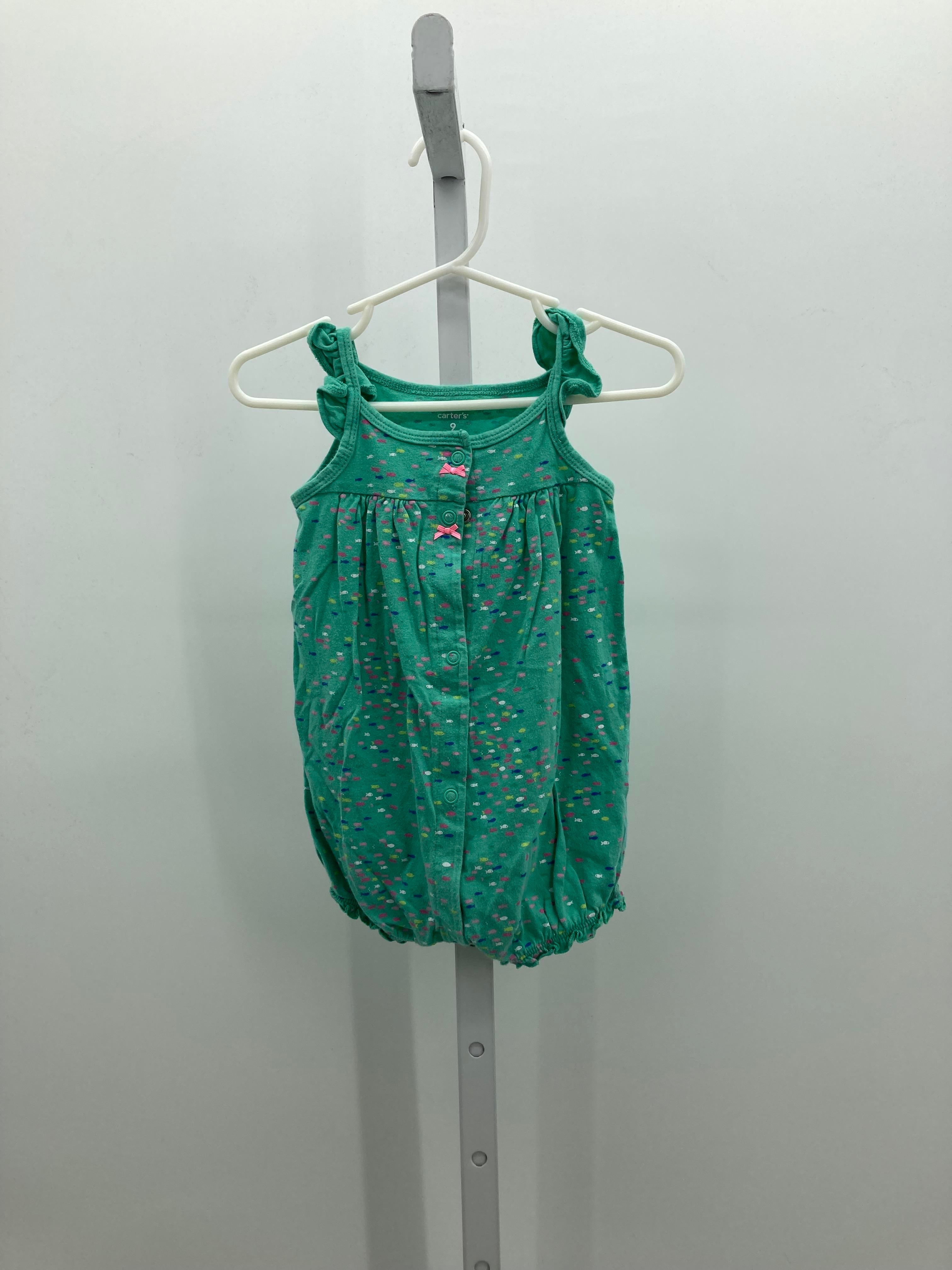 Carters Size 9 Months Girls Sleeveless Romper