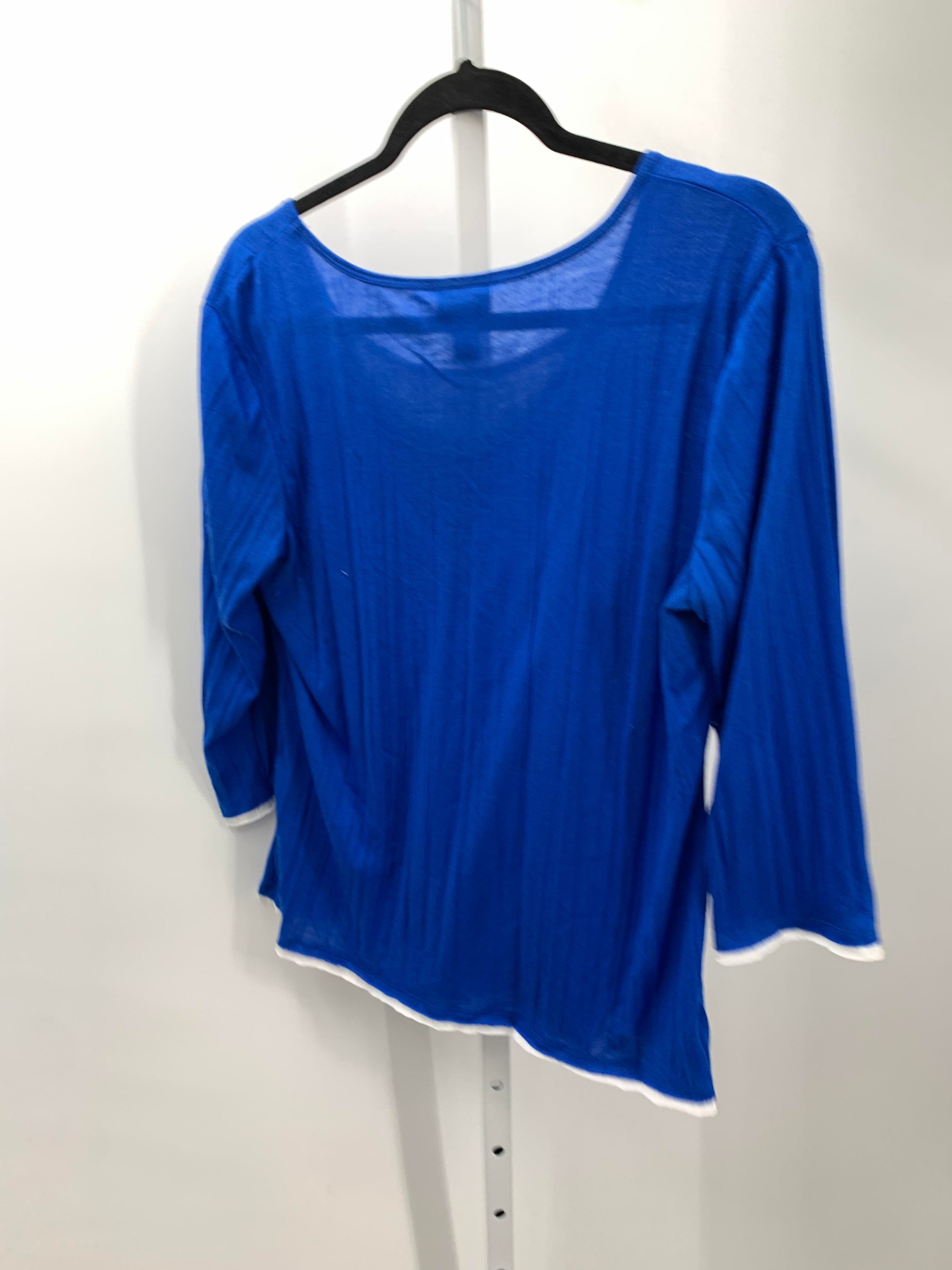 Chico's Size Small Misses 3/4 Sleeve Shirt