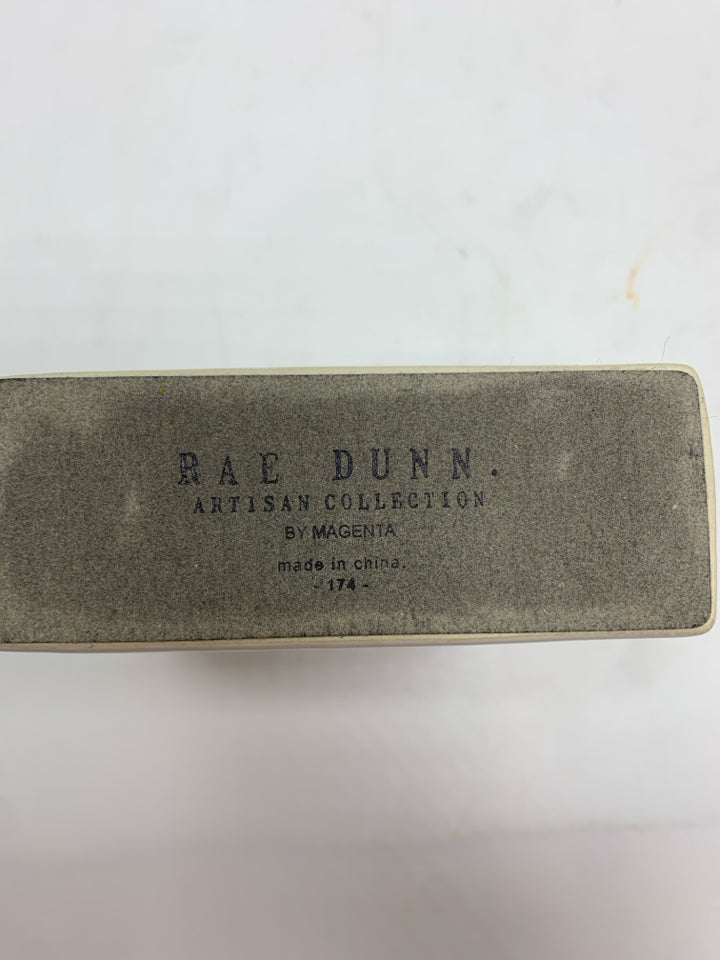RAE DUNN START WITH YES CERAMIC BLOCK.