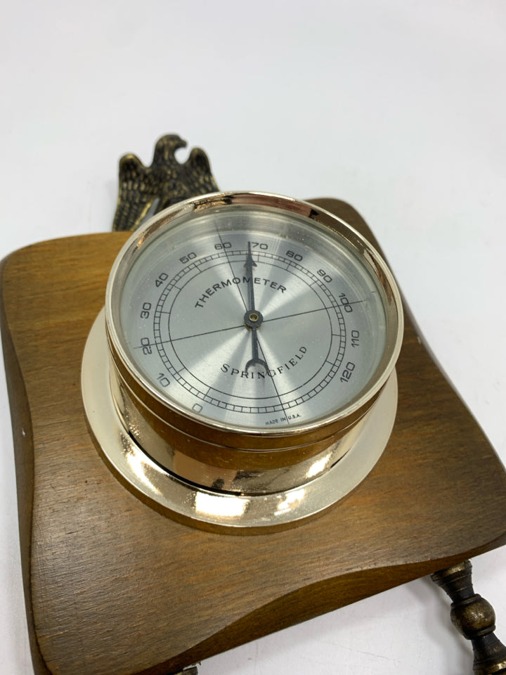 SPRINGFIELD VTG THERMOMETER BAROMETER.