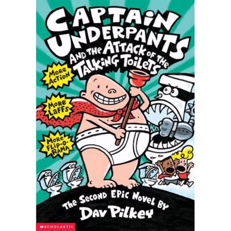 Captain Underpants and the Attack of the Talking Toilets (#2) (paperback) - by D