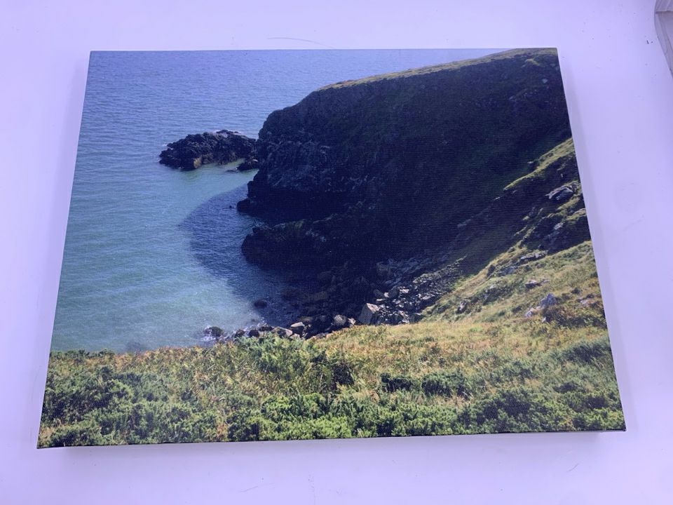 CANVAS OCEAN CLIFF PRINT.