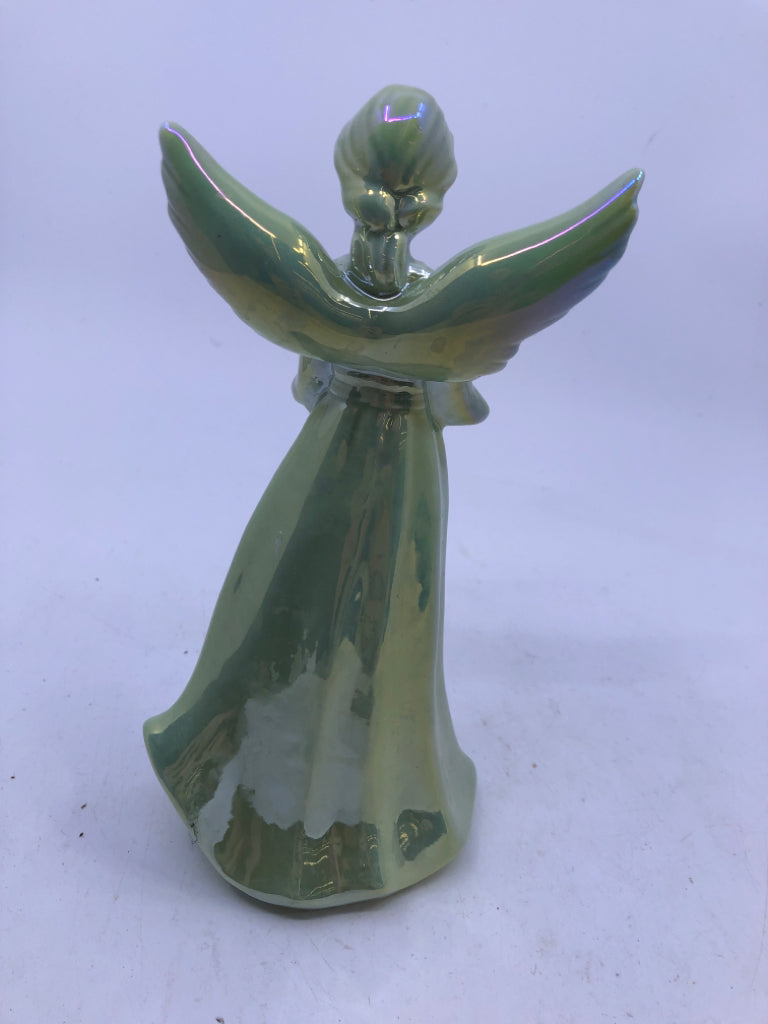 LIGHT UP CERAMIC ANGEL WITH BOOK.