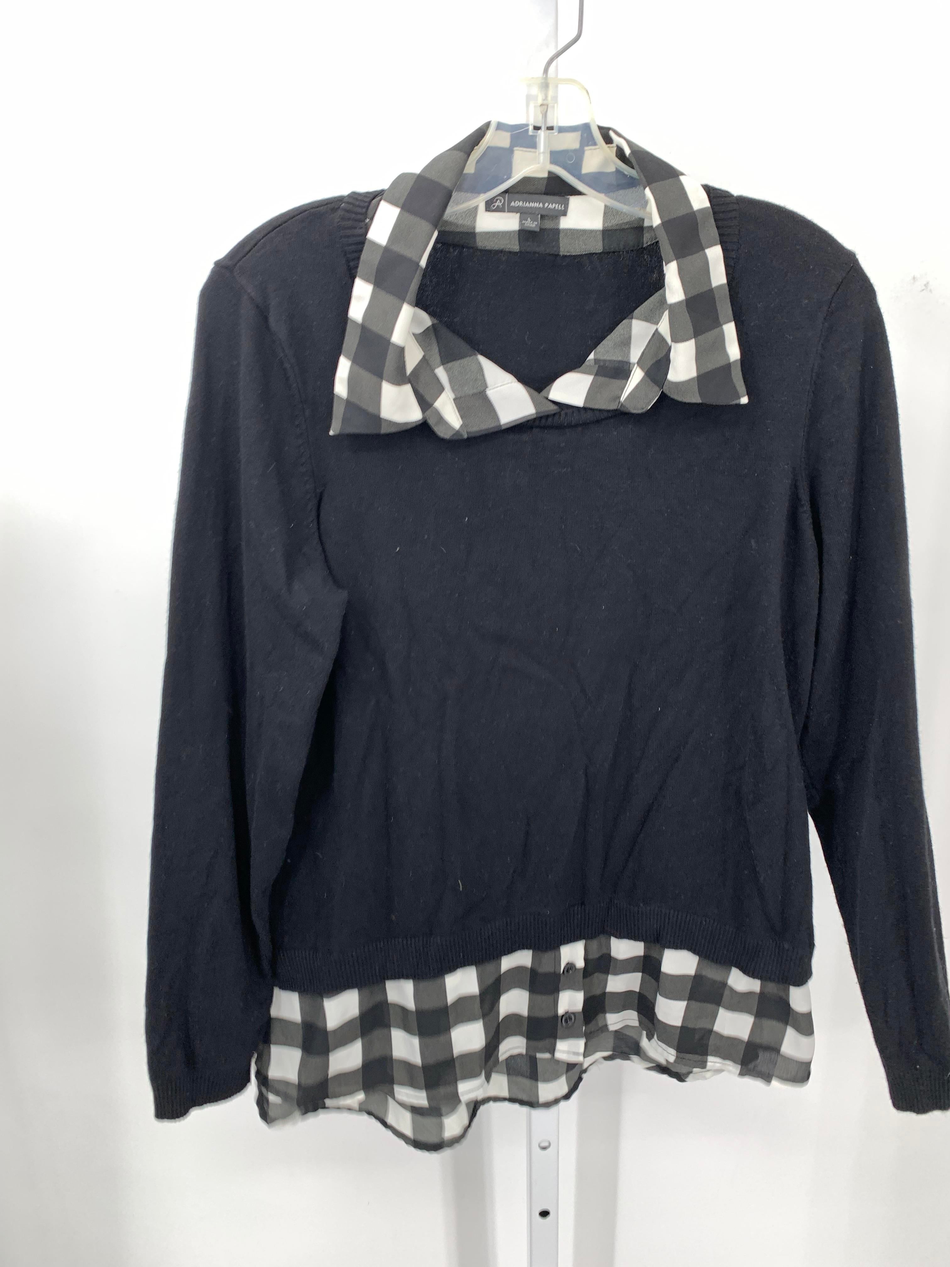 Adrianna Papell Size Large Misses Long Slv Sweater