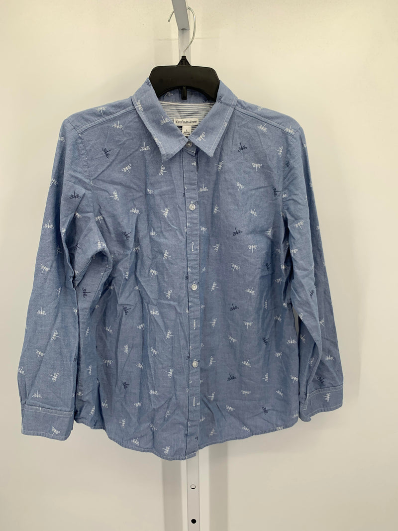 Croft & Barrow Size Large Misses Long Sleeve Shirt