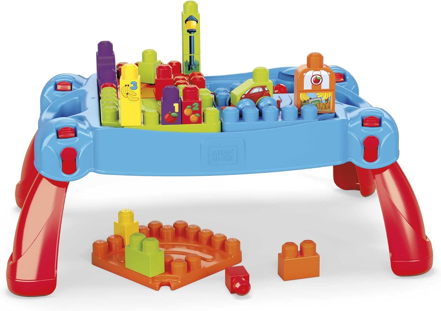 Mega Bloks First Builders Build 'n Learn Table with Big Building Blocks