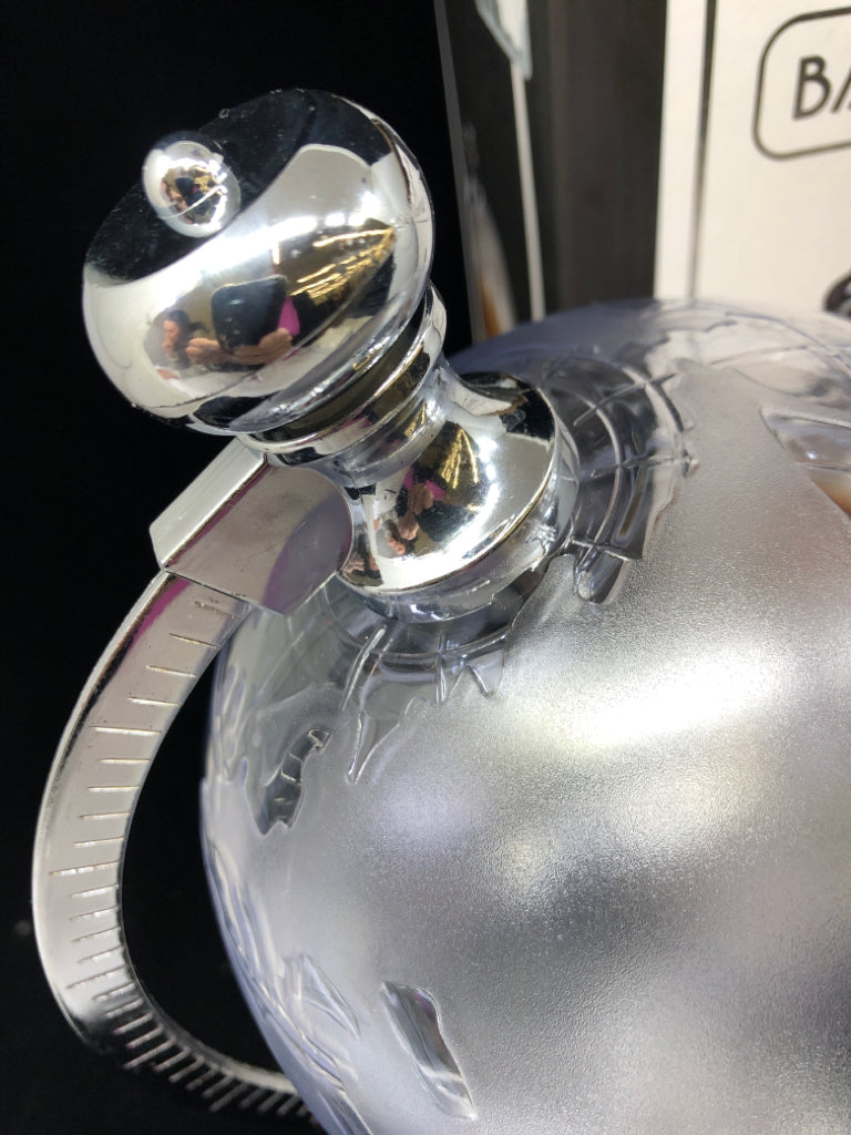 NIB BAR MASTER WORLD GLOBE DRINK DISPENSER.