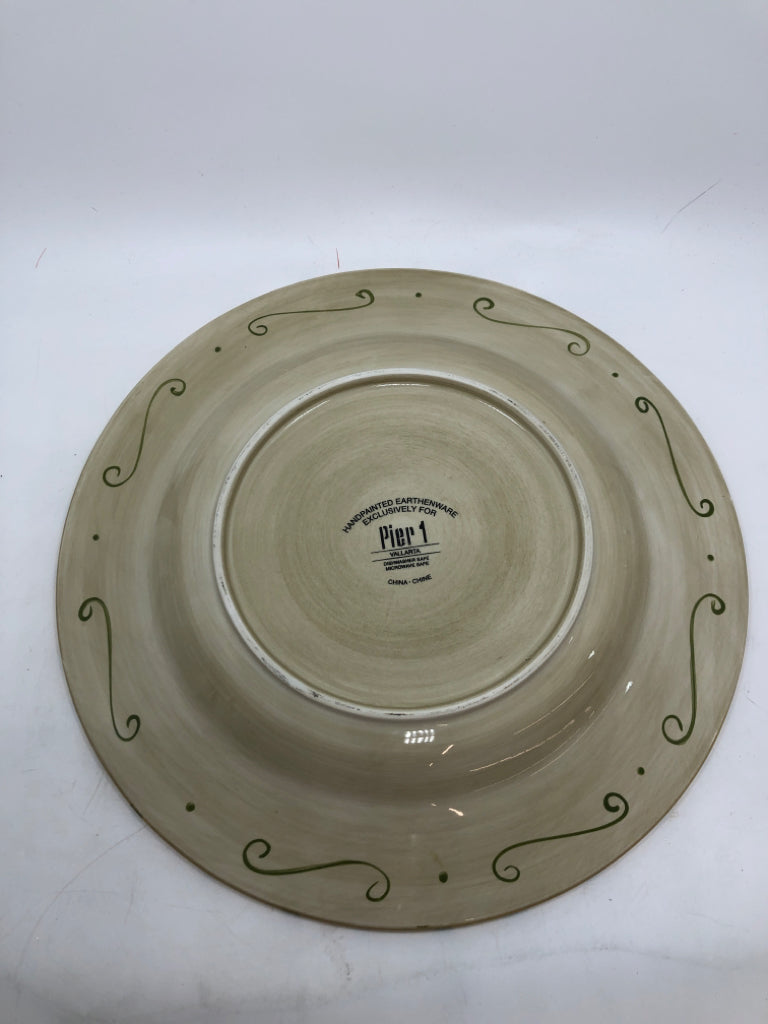 VALLARTA RED FLORAL PLATTER.