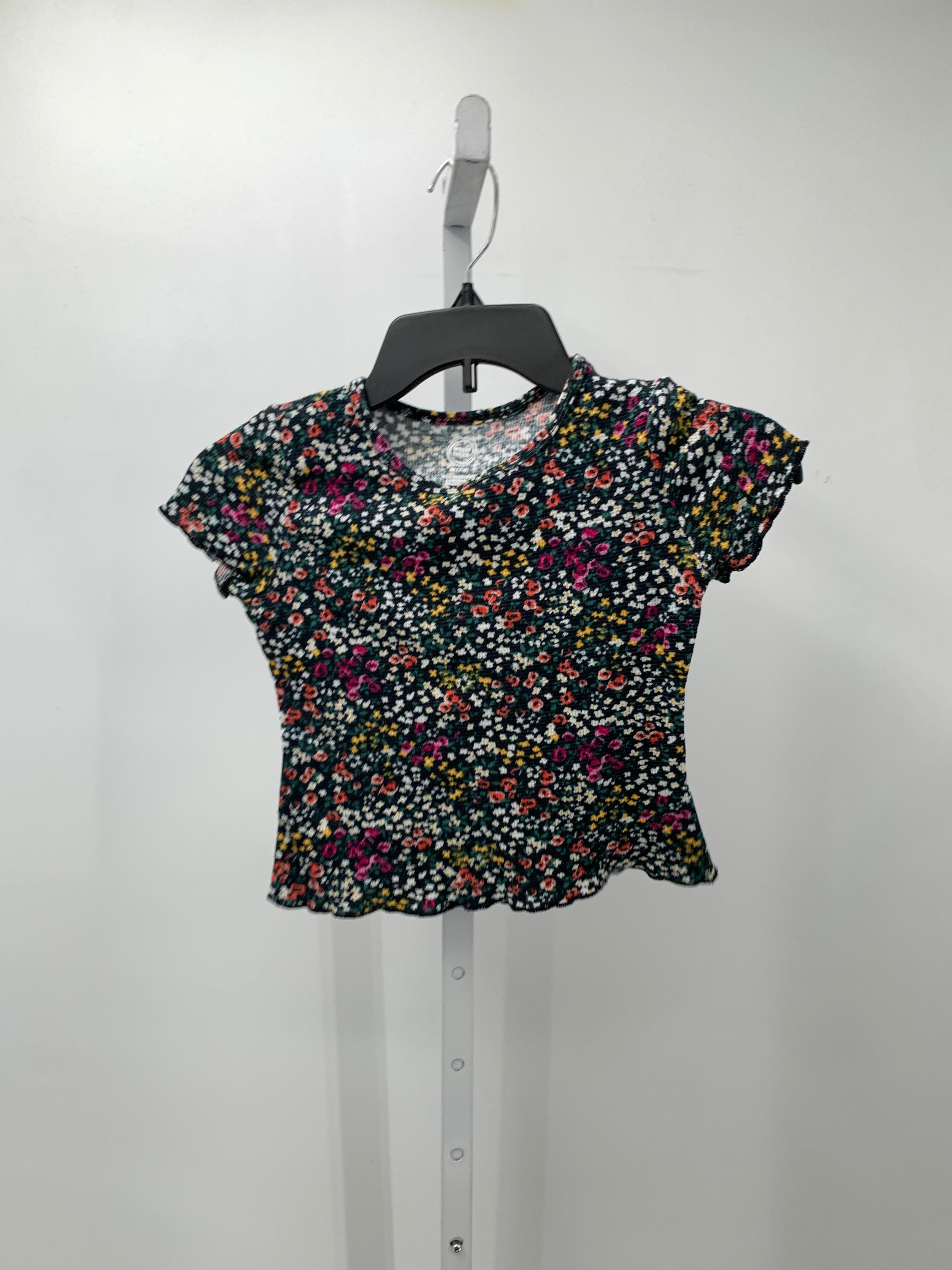 Wonder Nation Size 7-8 Girls Short Sleeve Shirt