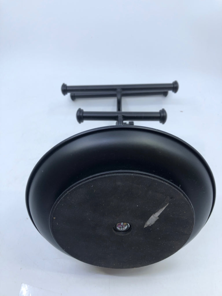 3 TIER BLACK METAL JEWELRY HOLDER RING CATCH BOTTOM.
