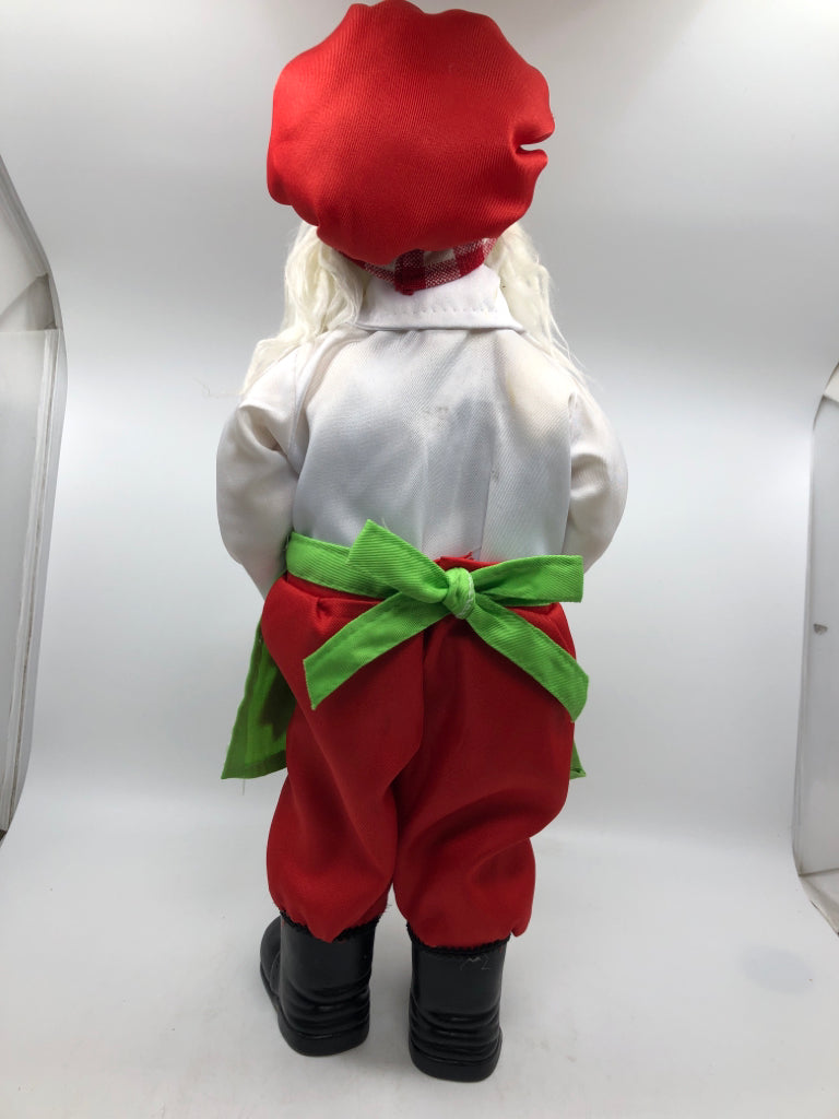 CHEF SANTA STANDING DECOR.
