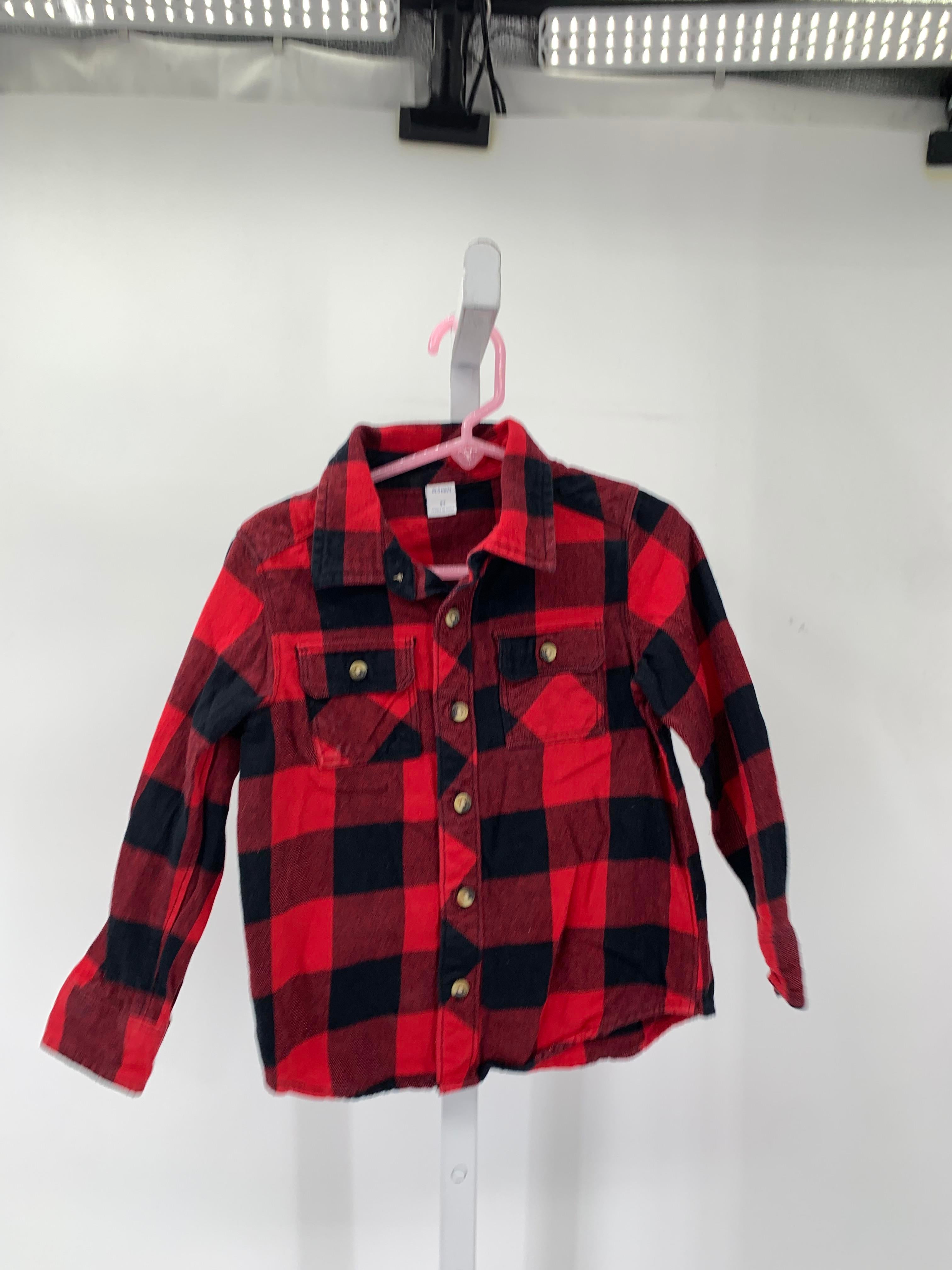 BLACK PLAID BTN DOWN