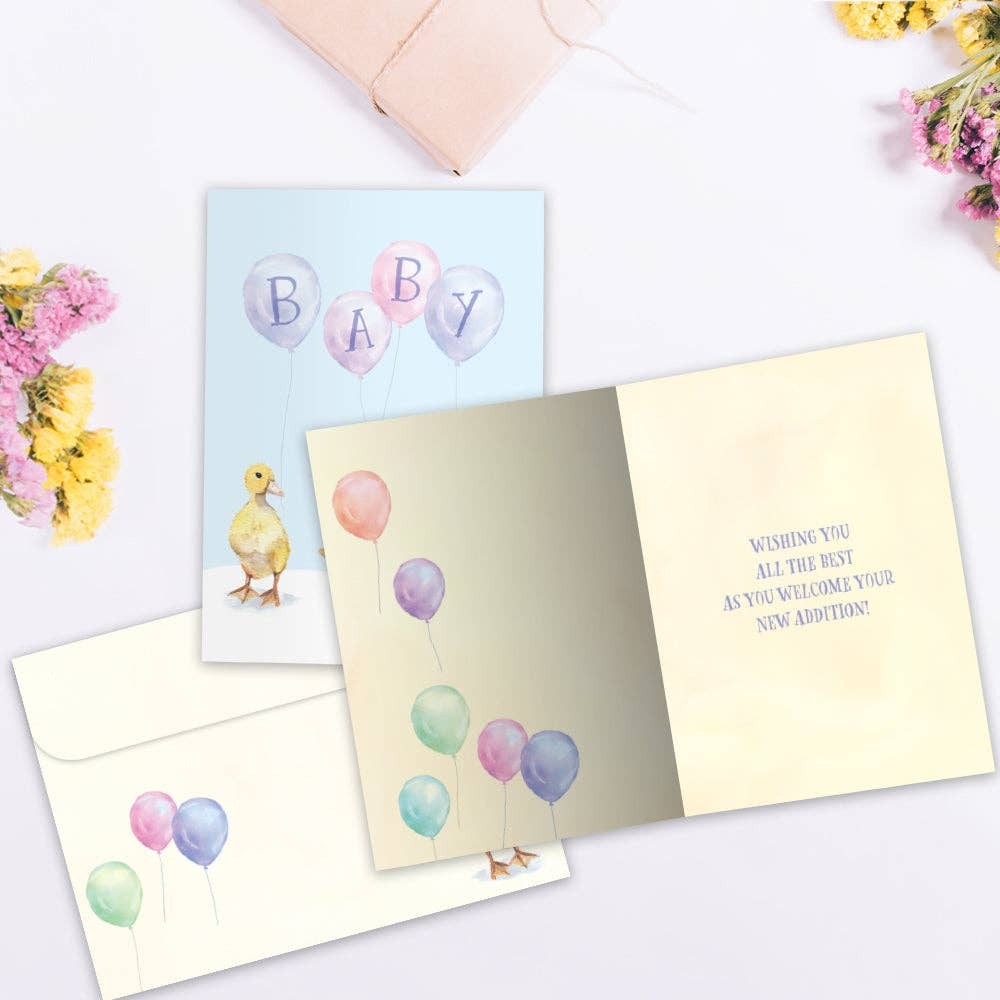 Baby Ducklings, New Baby Card