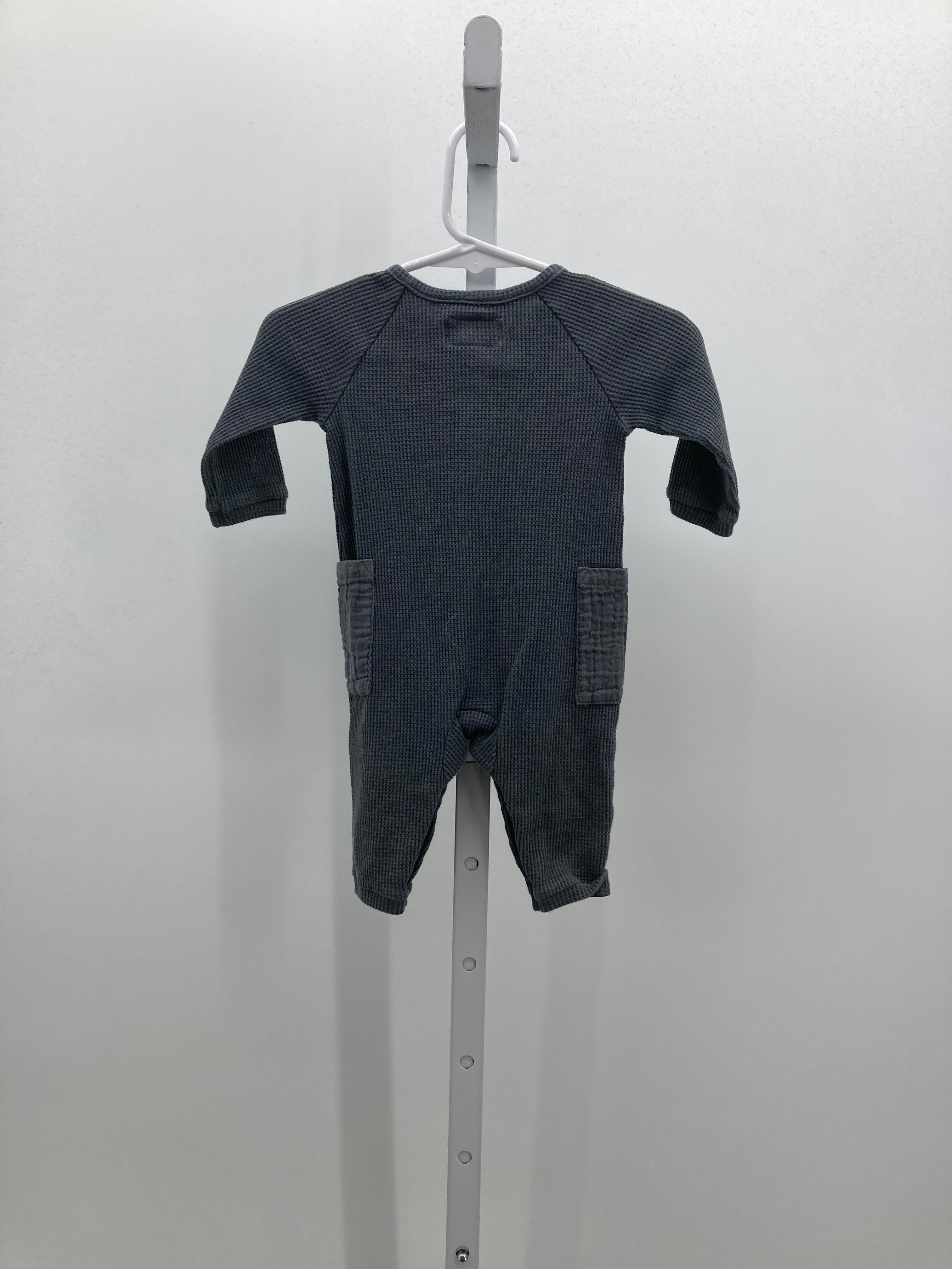BLUE/GREY WAFFLE KNIT