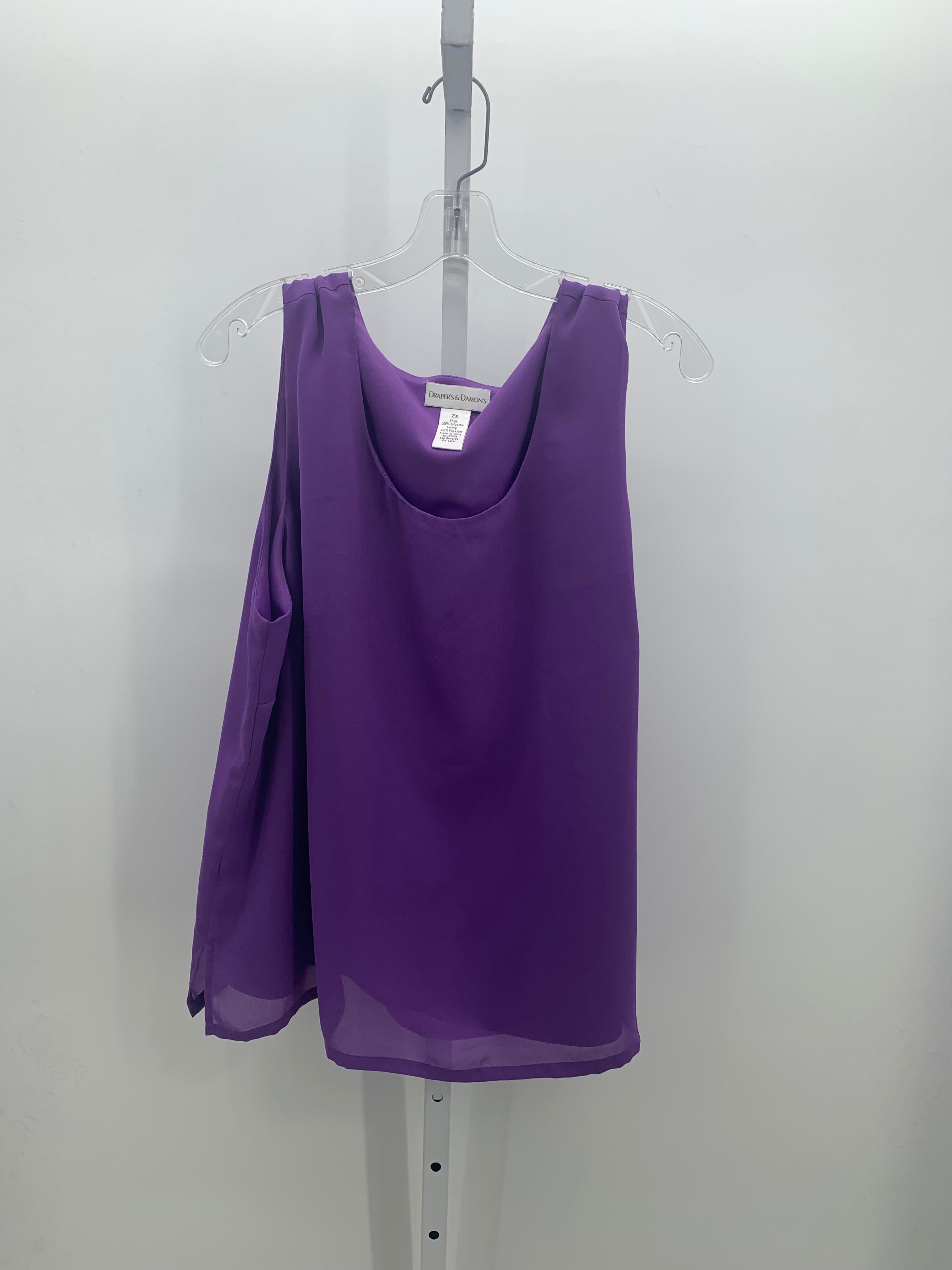 Draper's & Damons Size 2X Womens Sleeveless Shirt