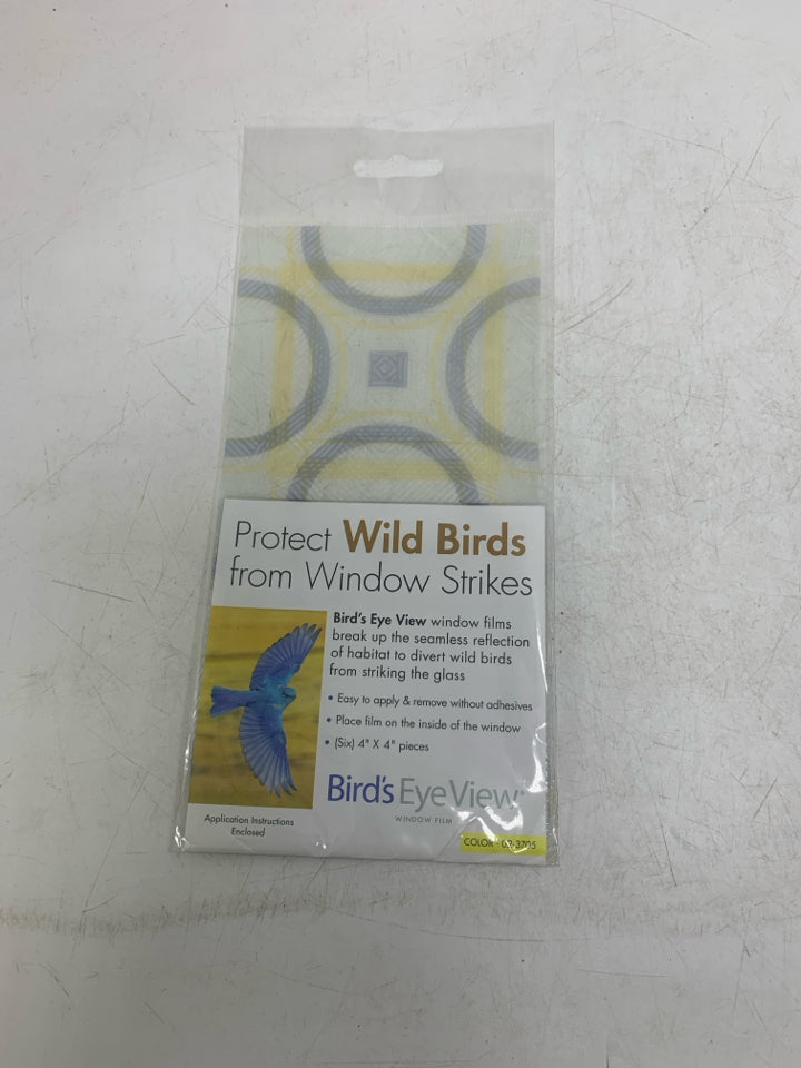 NIP PROTECT WILD BIRDS FROM WINDOW STRIKES STICKERS.