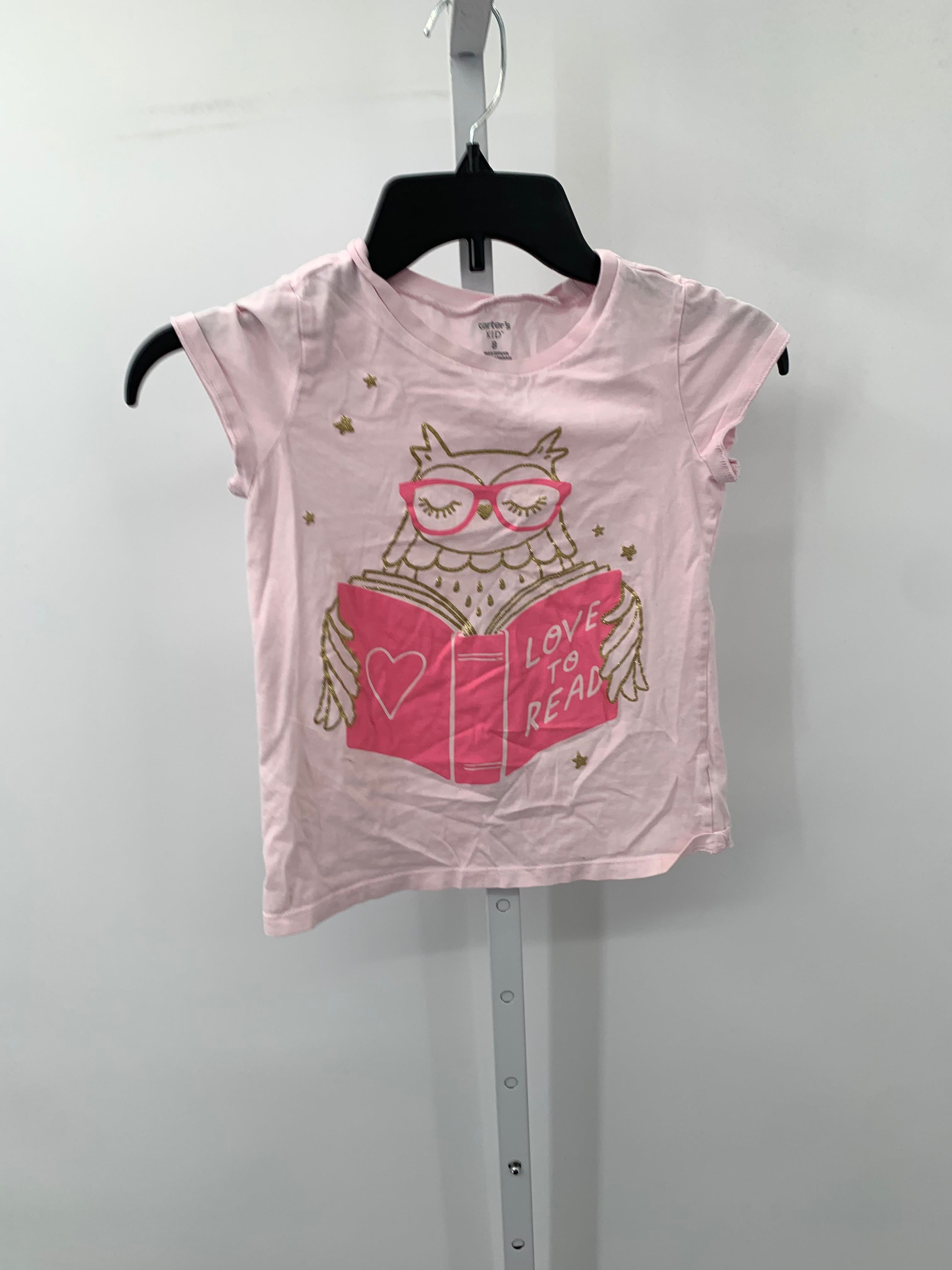 Carters Size 8 Girls Short Sleeve Shirt