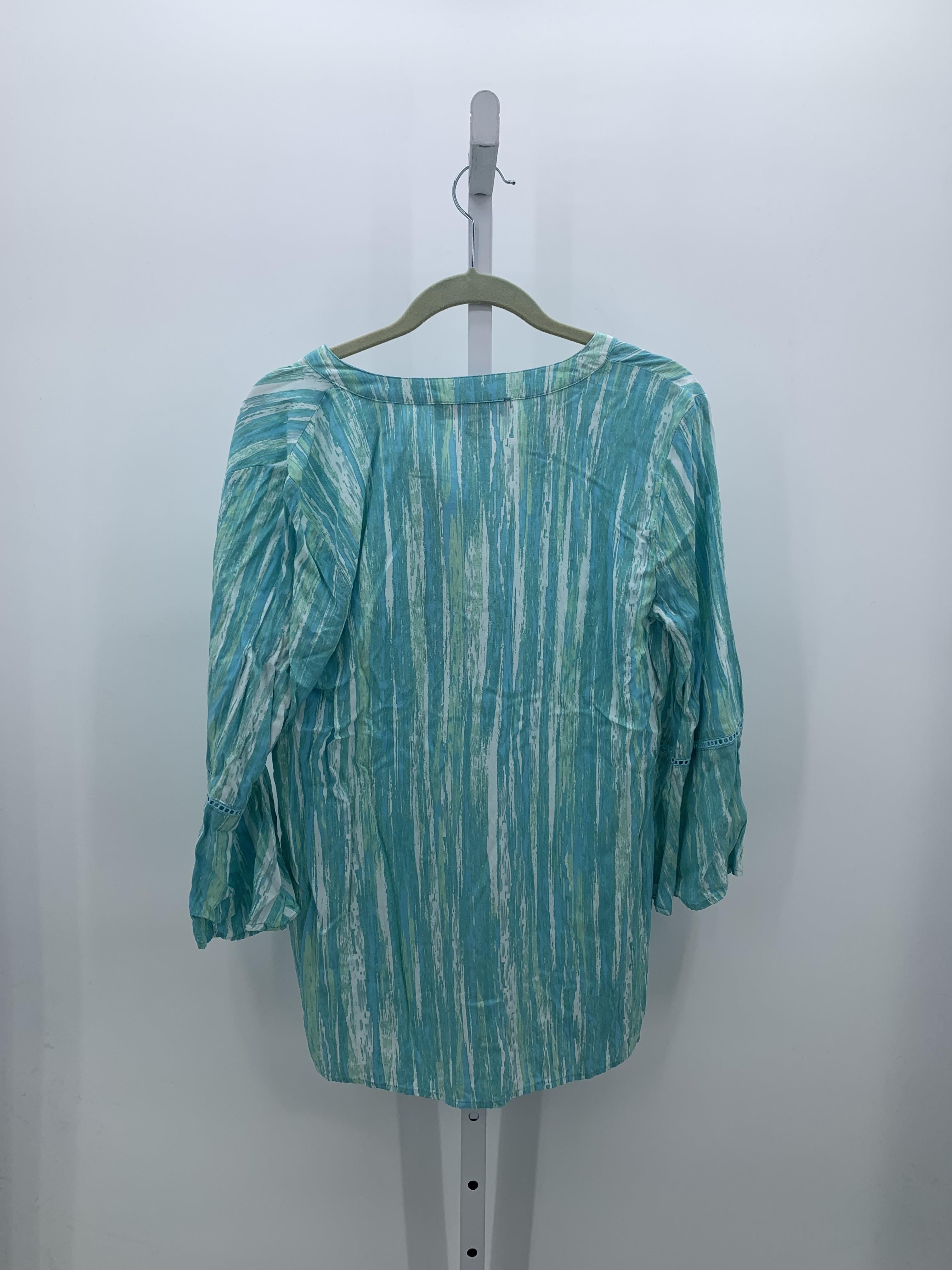 Gloria Vanderbilt Size Small Misses 3/4 Sleeve Shirt