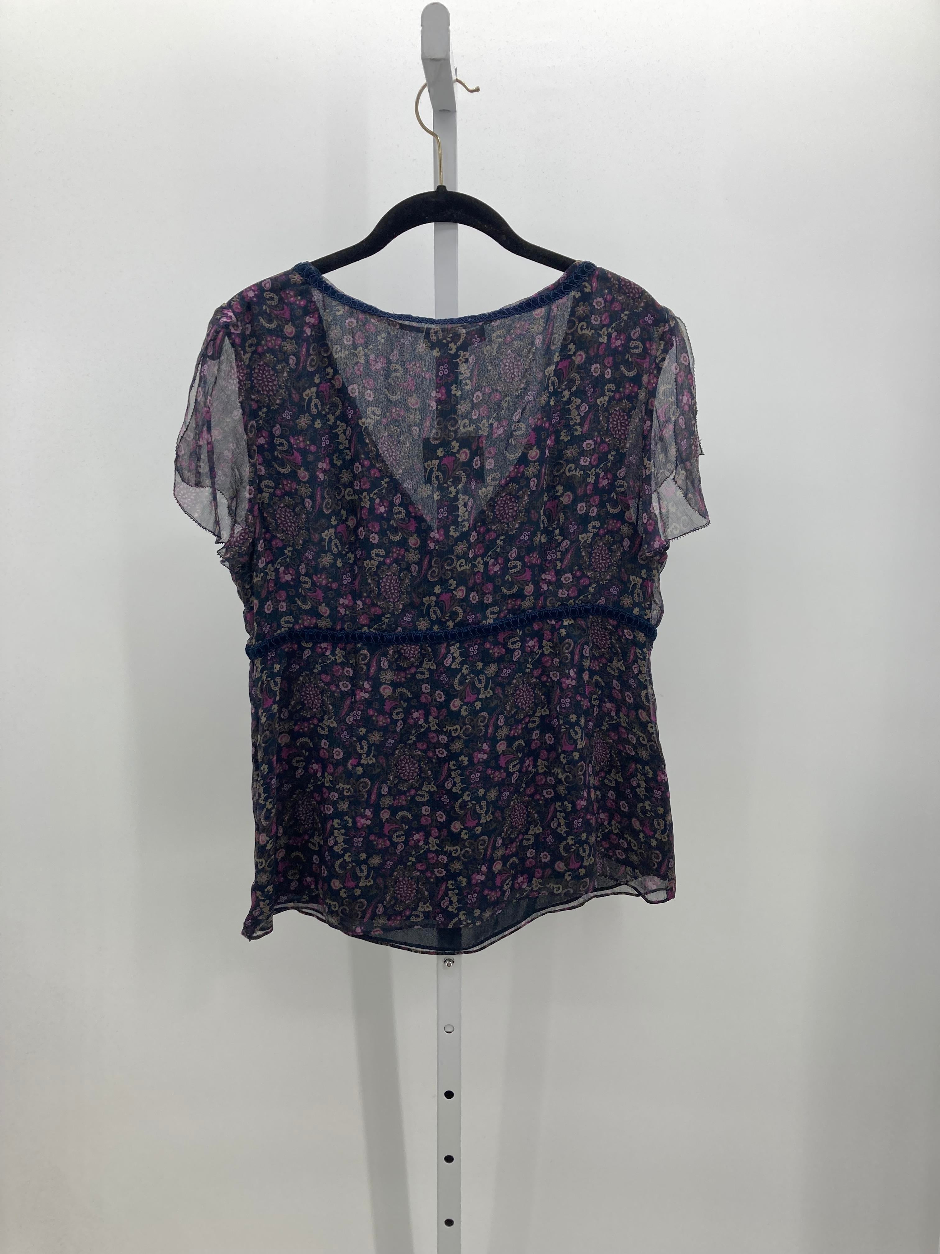 Janeville Size 14 Misses Short Sleeve Shirt
