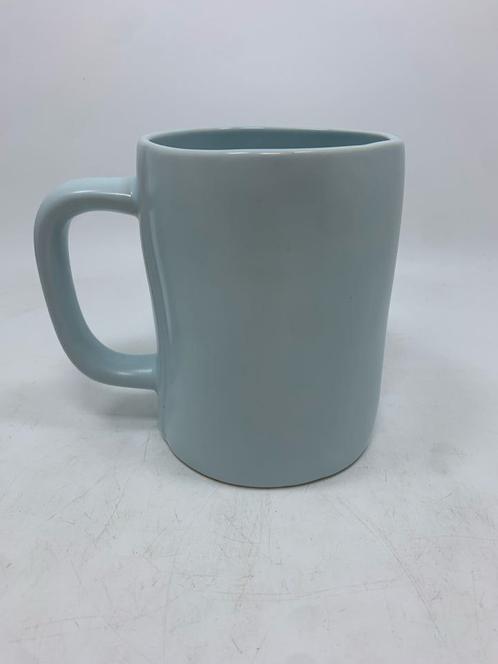 RAE DUNN BLUE DREAMER MUG.